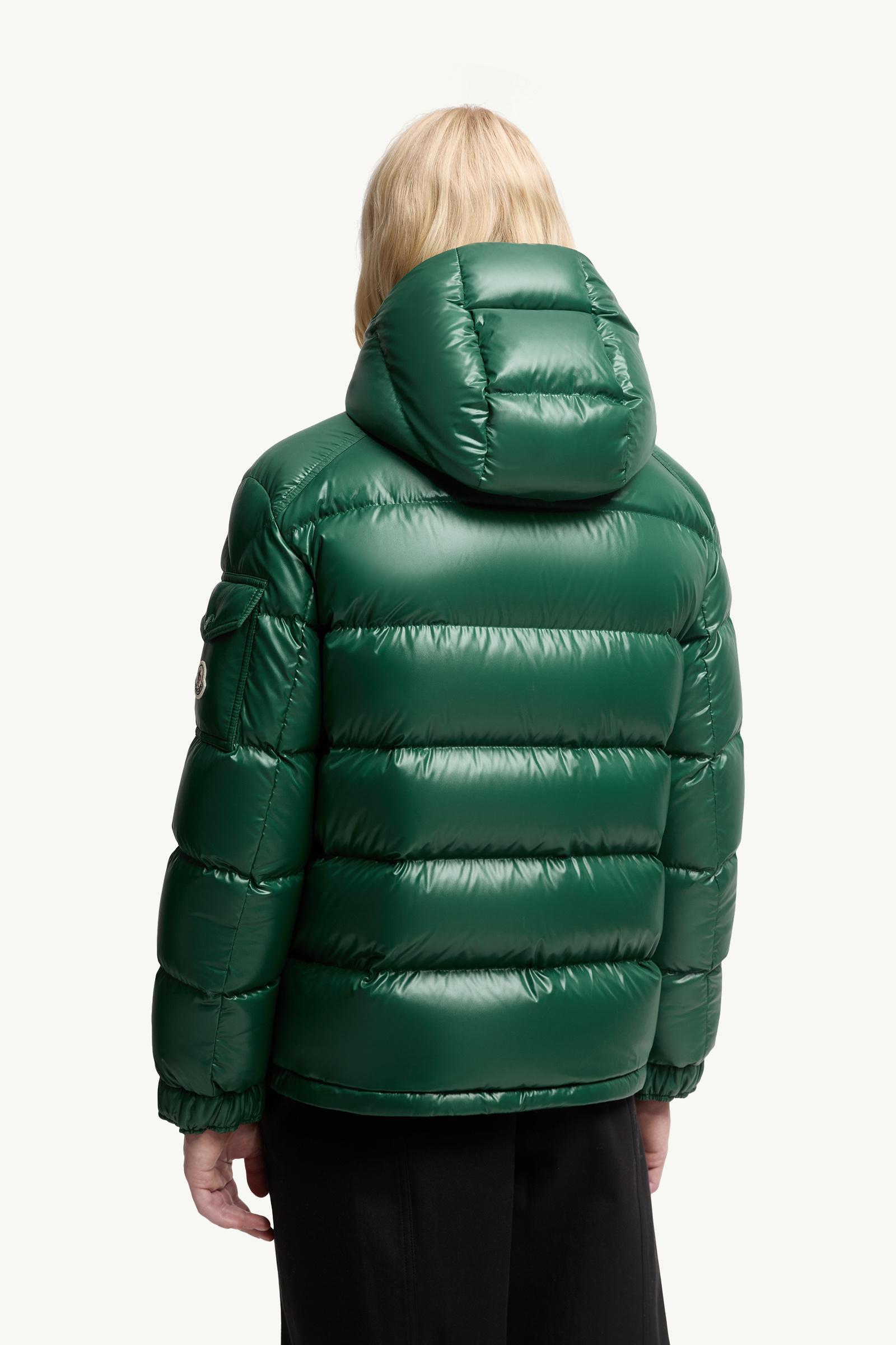 Emerald Green Maire Hooded Short Down Jacket - Short Down Jackets
