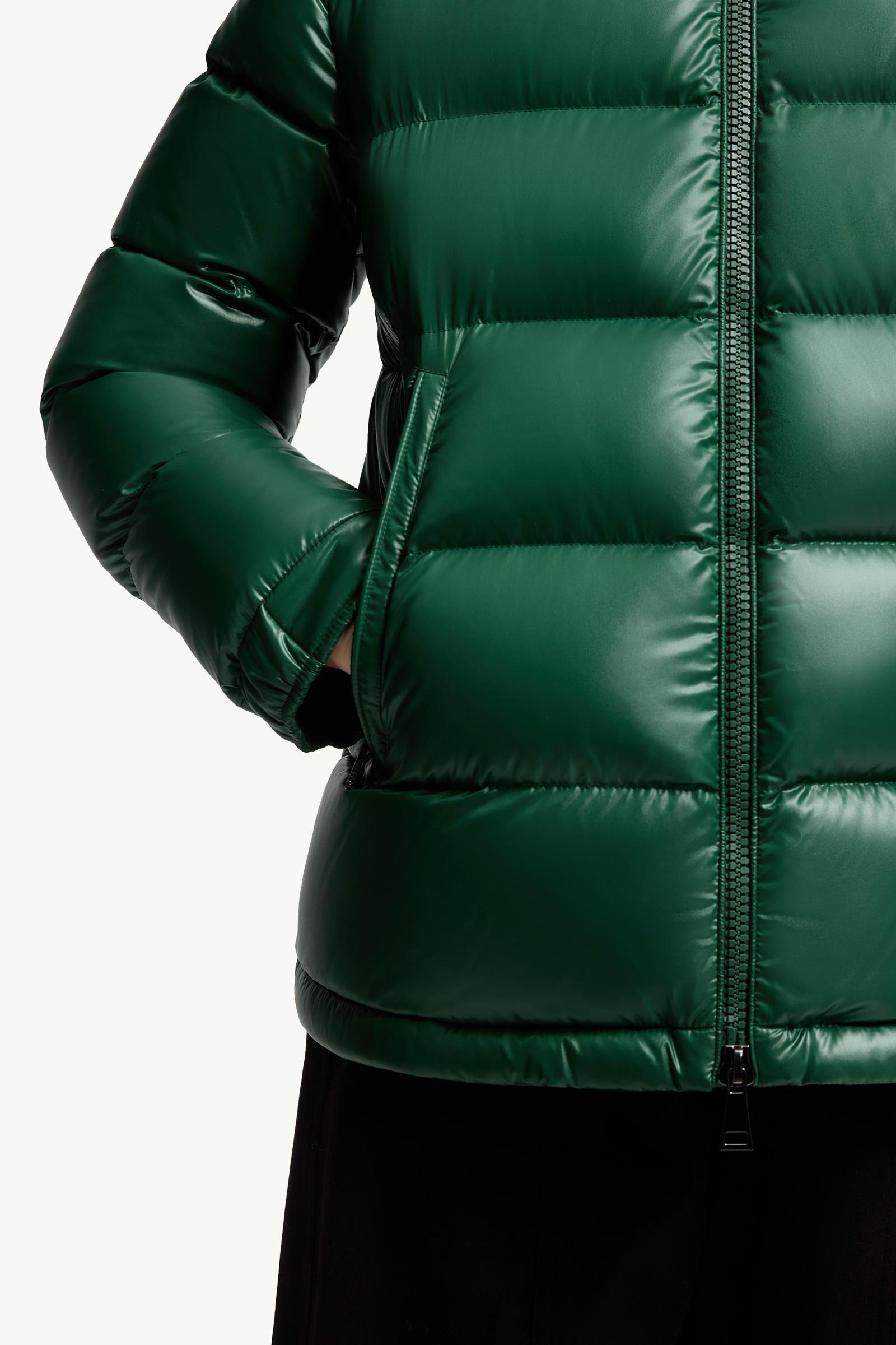 Maire Hooded Short Down Jacket Women Emerald Green Moncler 6