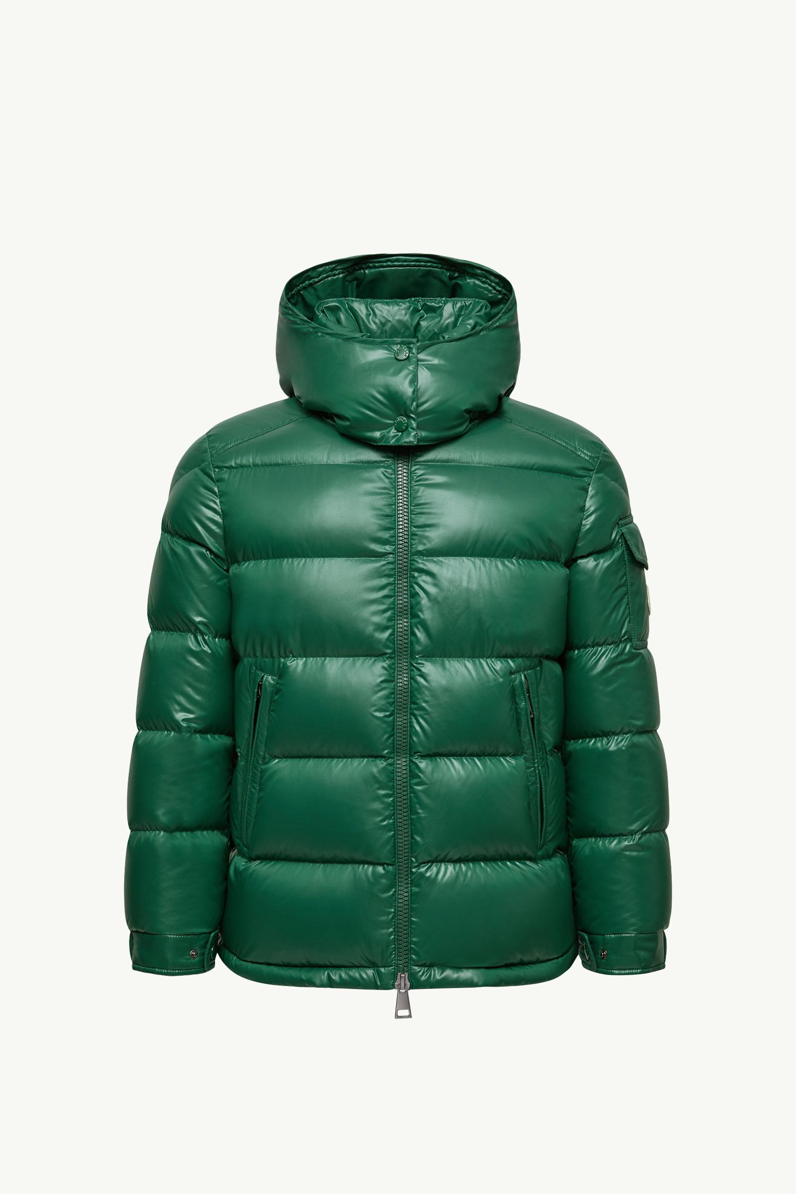 Emerald Green Maire Hooded Short Down Jacket - Short Down Jackets
