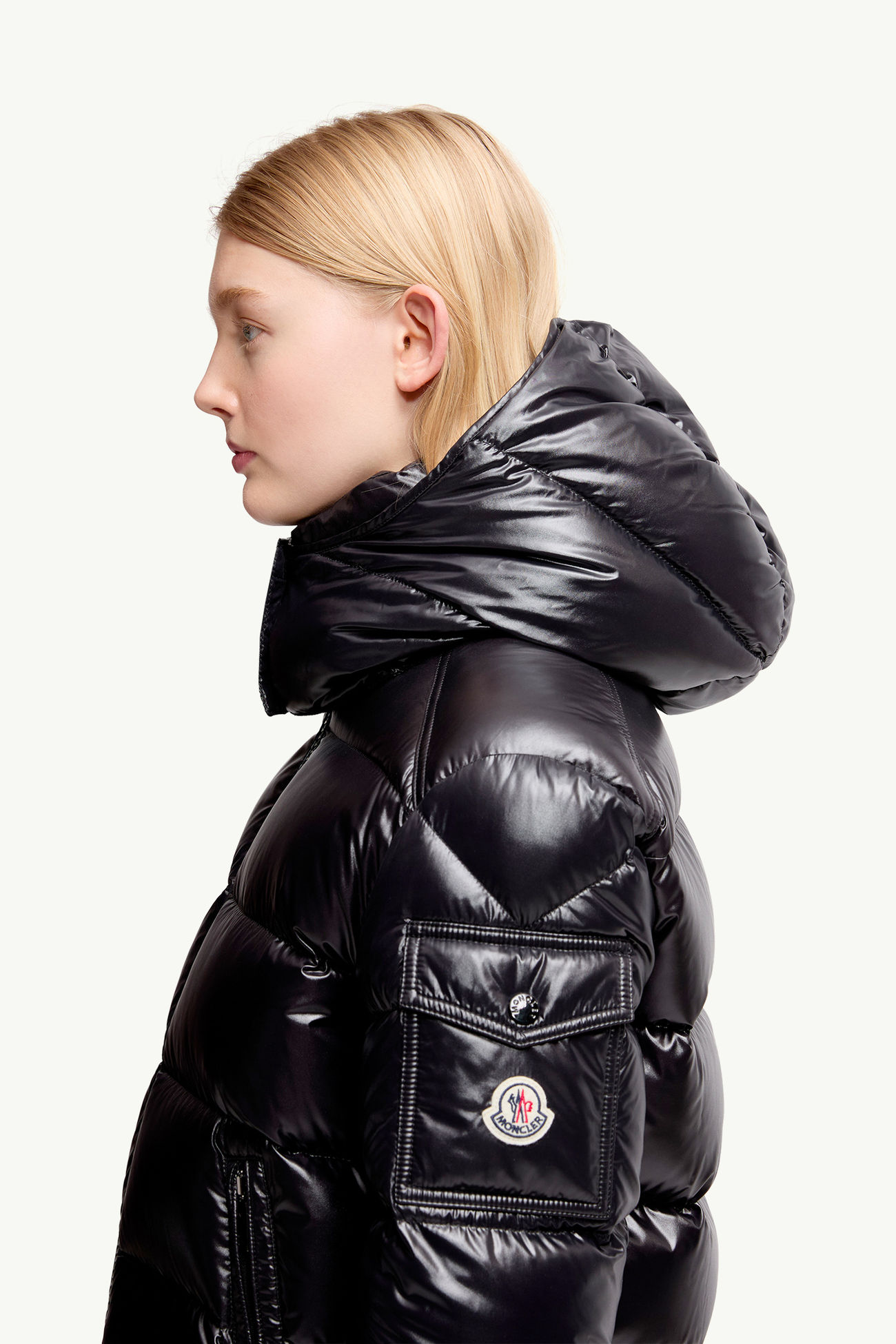 Maire連帽短身羽絨外套 女士 黑色 Moncler 1