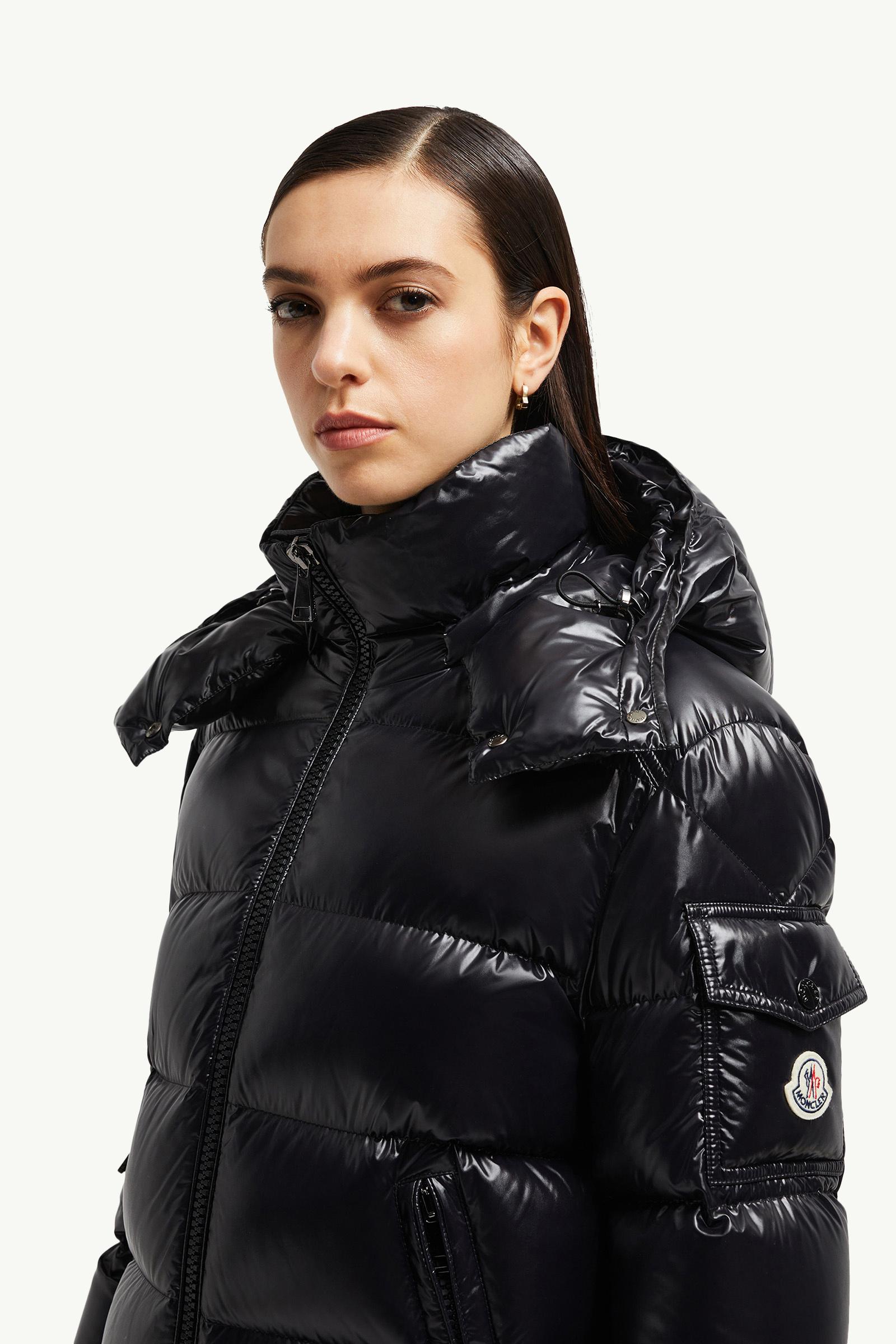 Maire Hooded Short Down Jacket Women Black Moncler 1