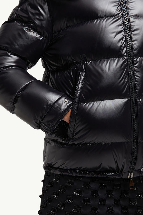 Maire Hooded Short Down Jacket Women Black Moncler 5