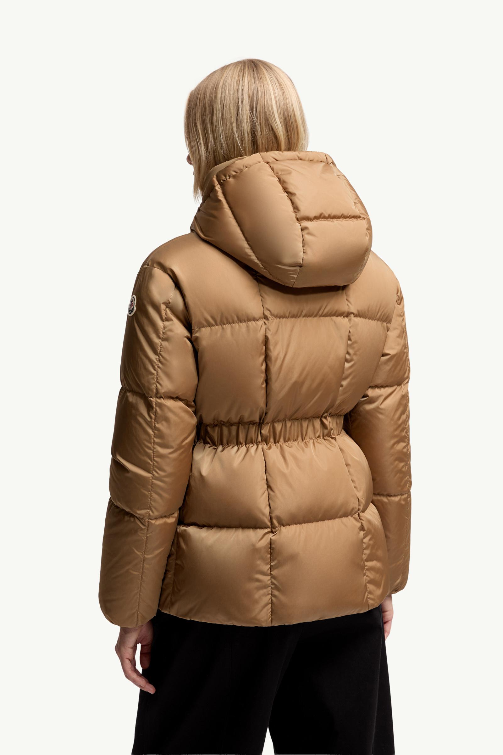 Beige Agneux Square-Quilted Hooded Short Down Jacket - Short Down