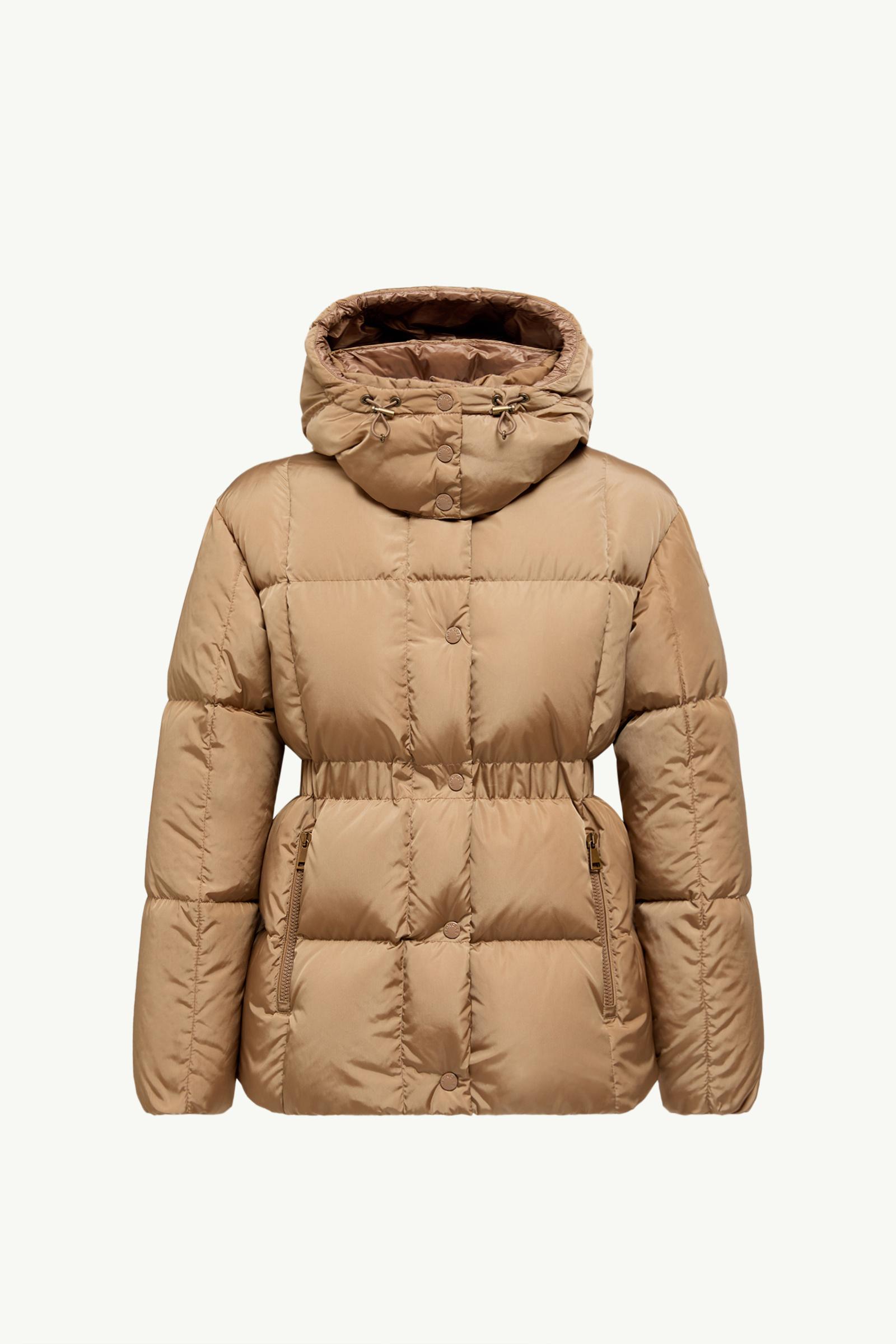 Beige Agneux Square-Quilted Hooded Short Down Jacket - Short Down