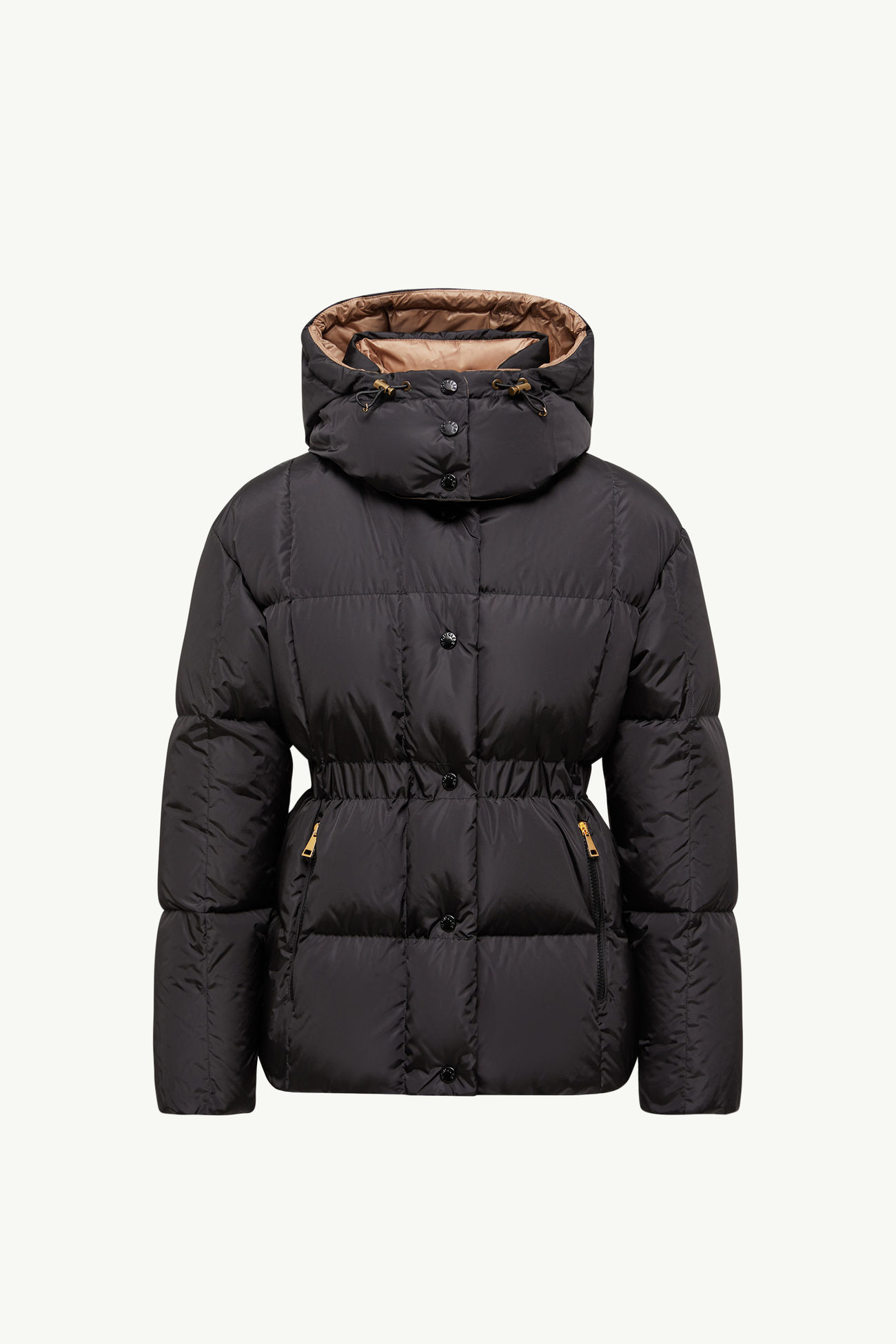 Agneux女士方形绗缝连帽短款羽绒夹克外套 女士 黑色 Moncler 2