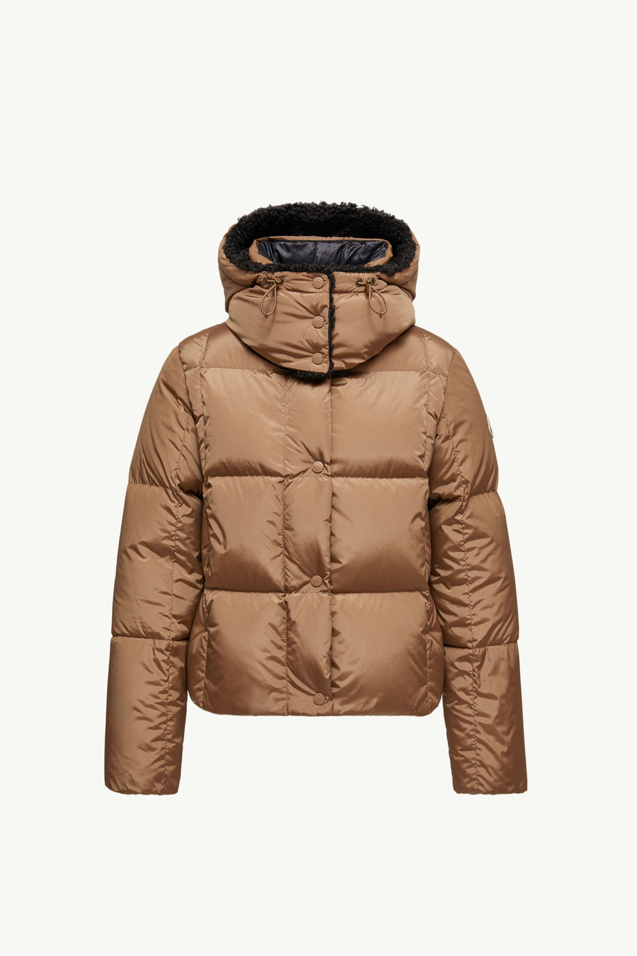 Castelnou ショートダウンジャケット レディース キャメルベージュ Moncler 2