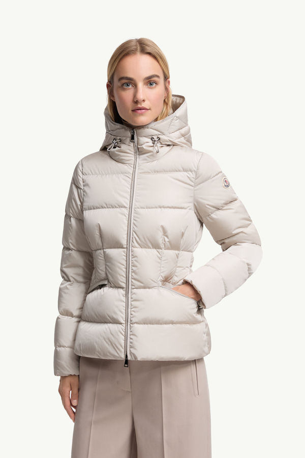 Avoce kurze Daunenjacke mit Kapuze Damen Beige Moncler 3