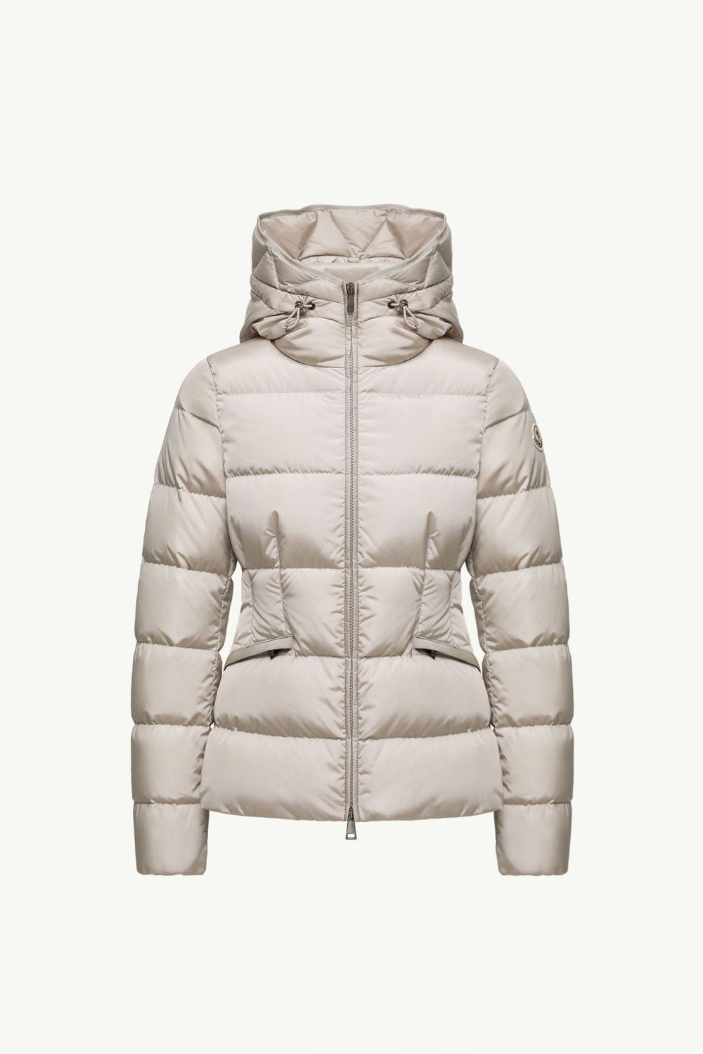 Avoce Hooded Short Down Jacket Women Beige Moncler 2