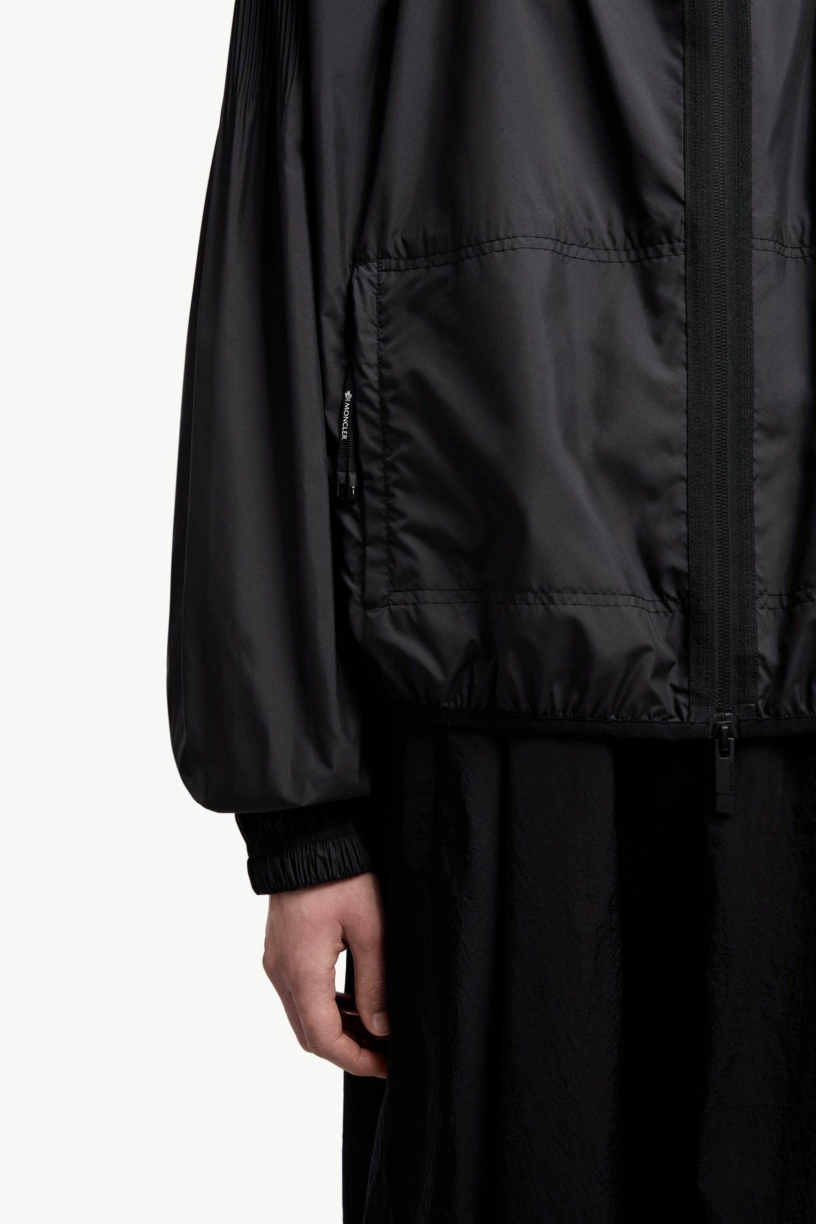 Auxonne Hooded Windbreaker Women Black Moncler 6