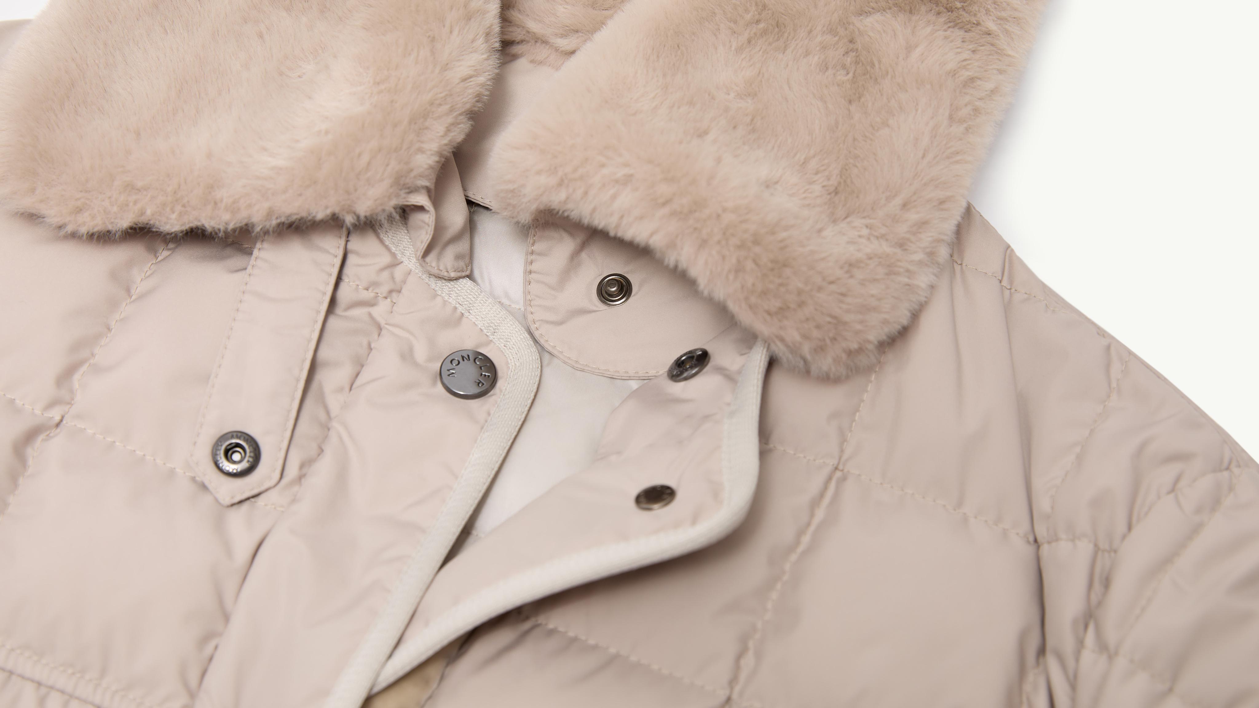 Beige Cygne Diamond-Quilted Short Down Jacket - Short Down