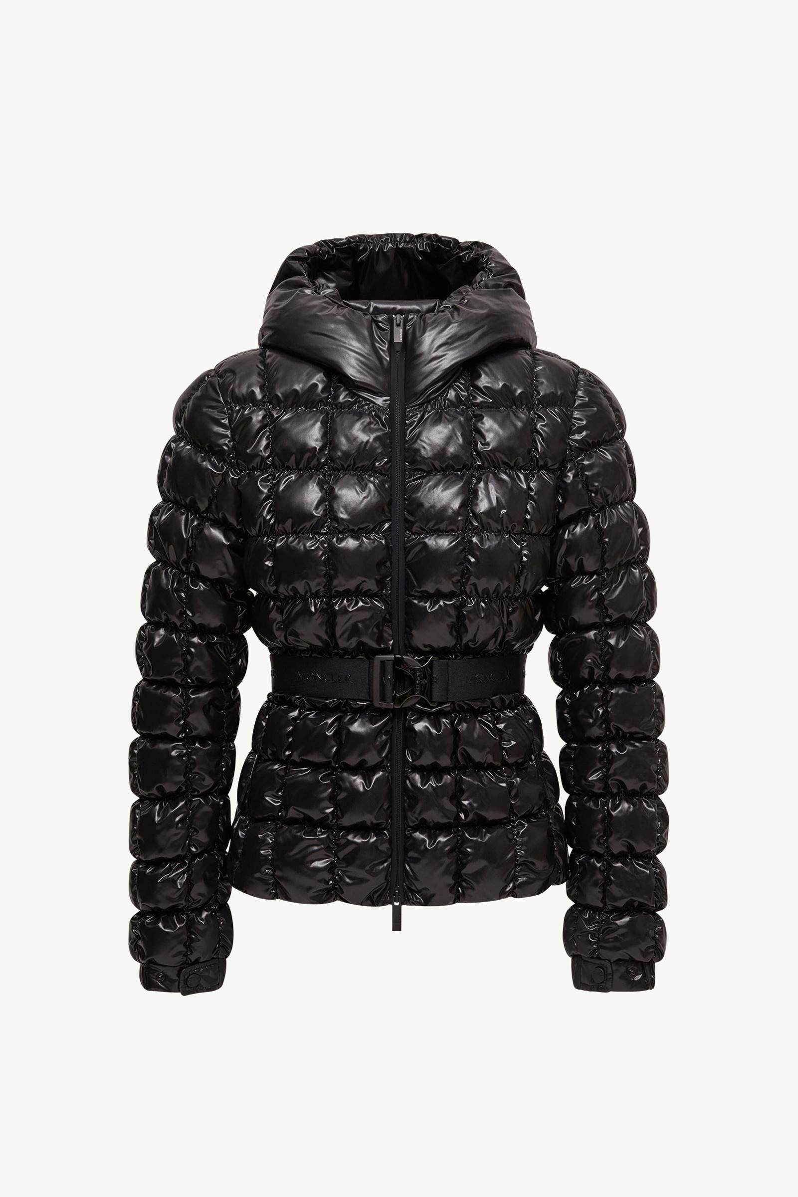 Black Eynard Hooded Square-Quilted Short Down Jacket - Short Down