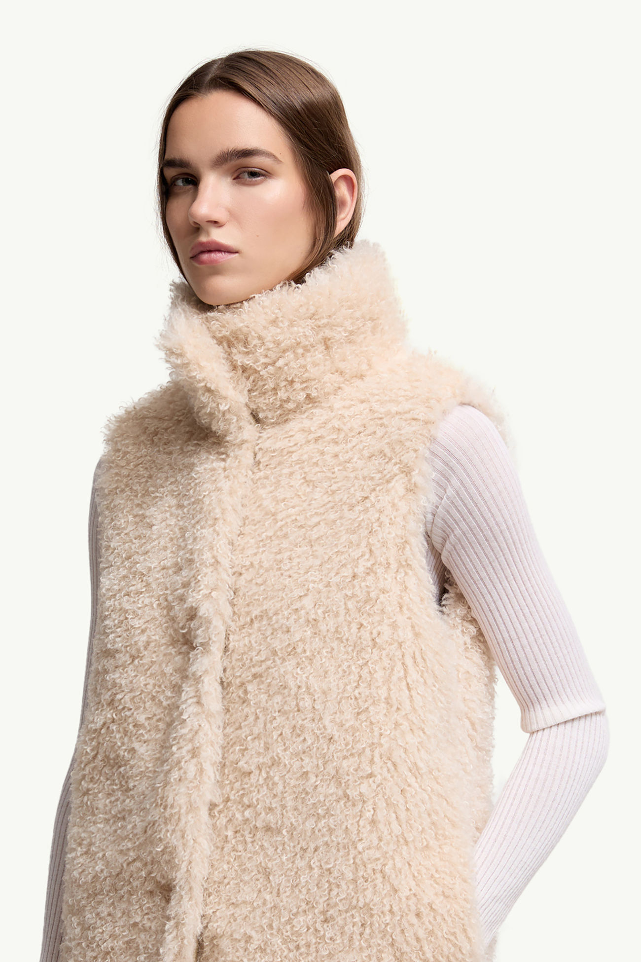 Voue kurze 3-in-1 Daunenjacke Damen Beige Moncler 1