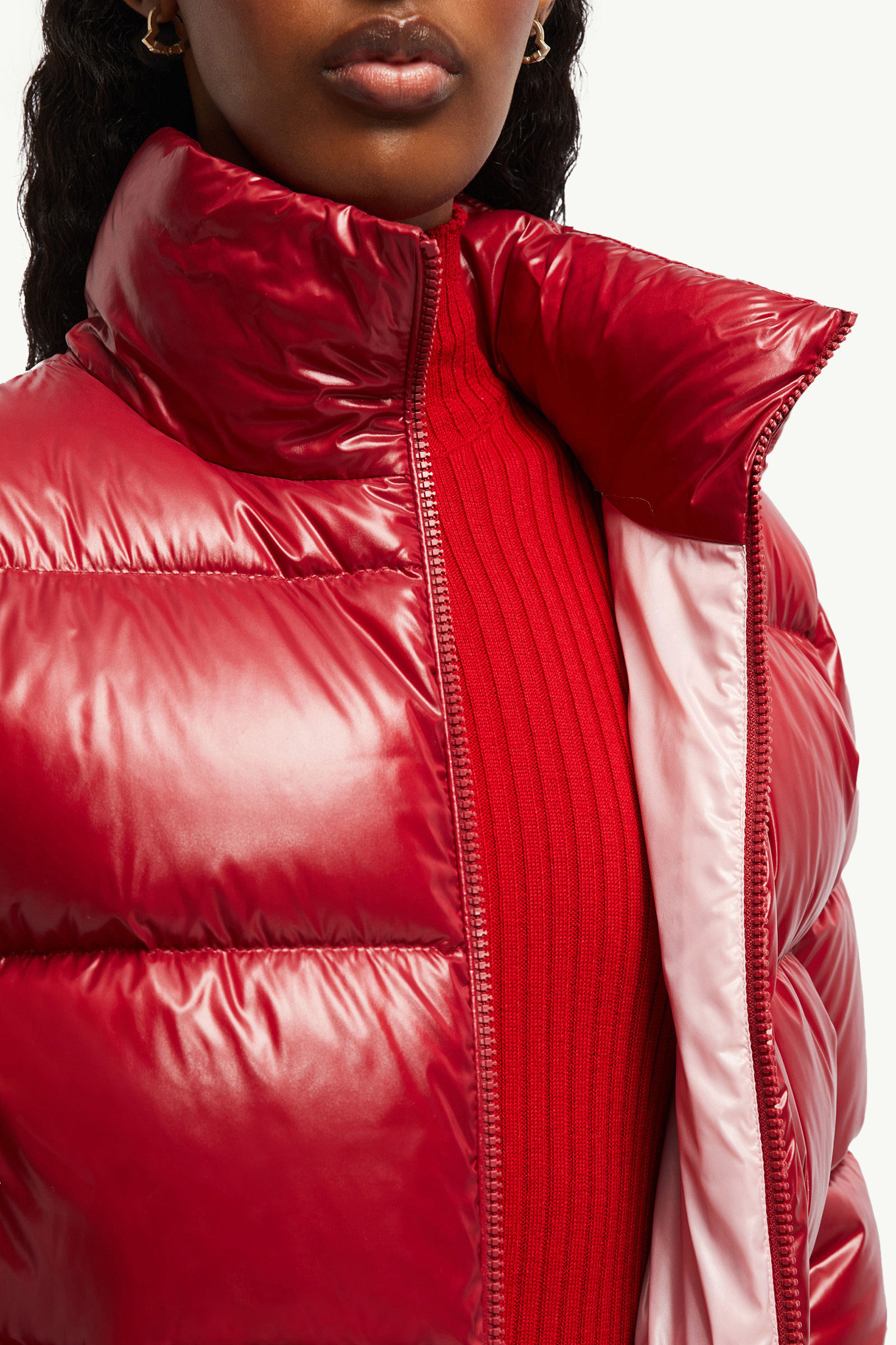 Doudoune courte Abbadia Femmes Rouge Moncler 6