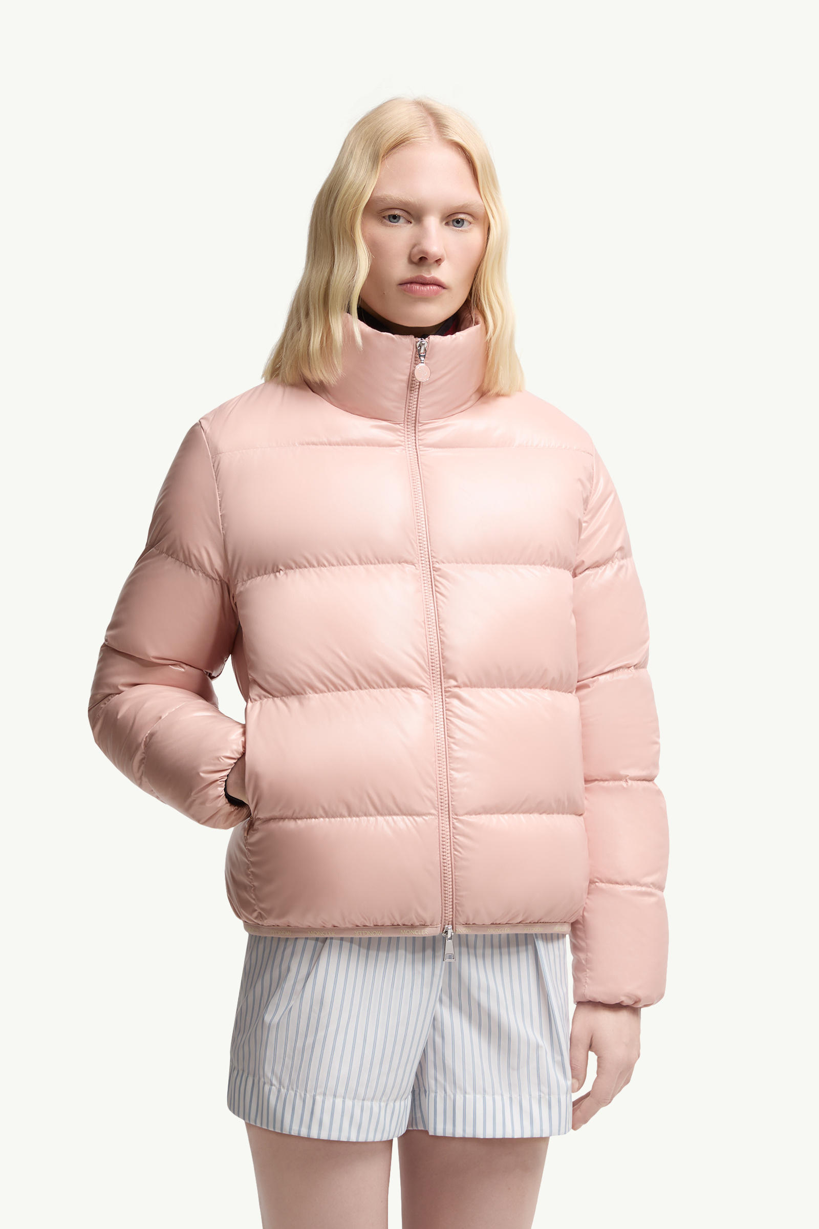 Abbadia kurze Daunenjacke Damen Pink Moncler 3