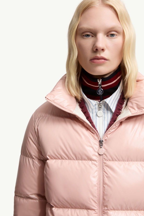 Abbadiaショートダウンジャケット レディース ピンク Moncler 5