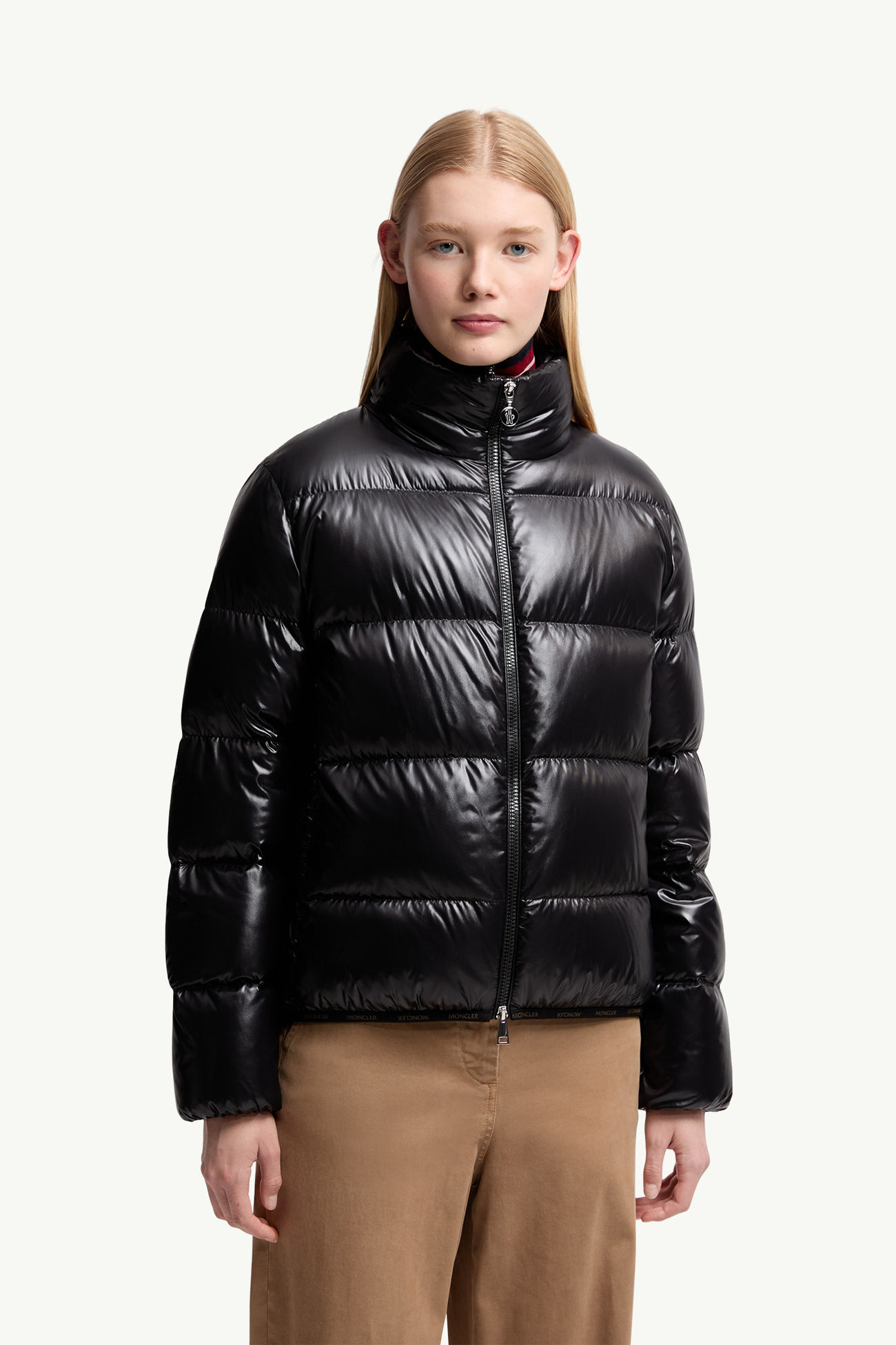Abbadia kurze Daunenjacke Damen Schwarz Moncler 3