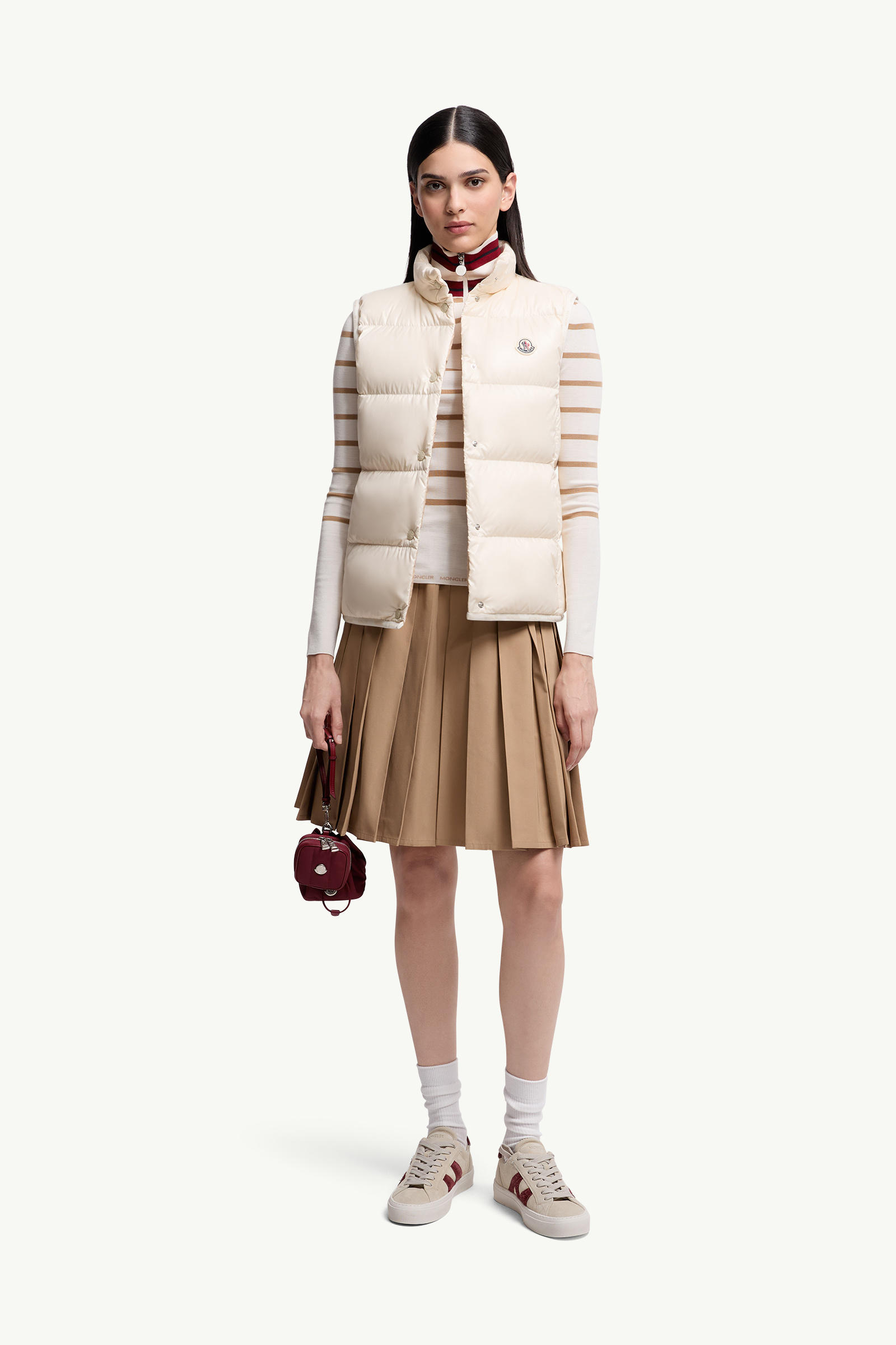 Badia Down Gilet Women White Moncler 0