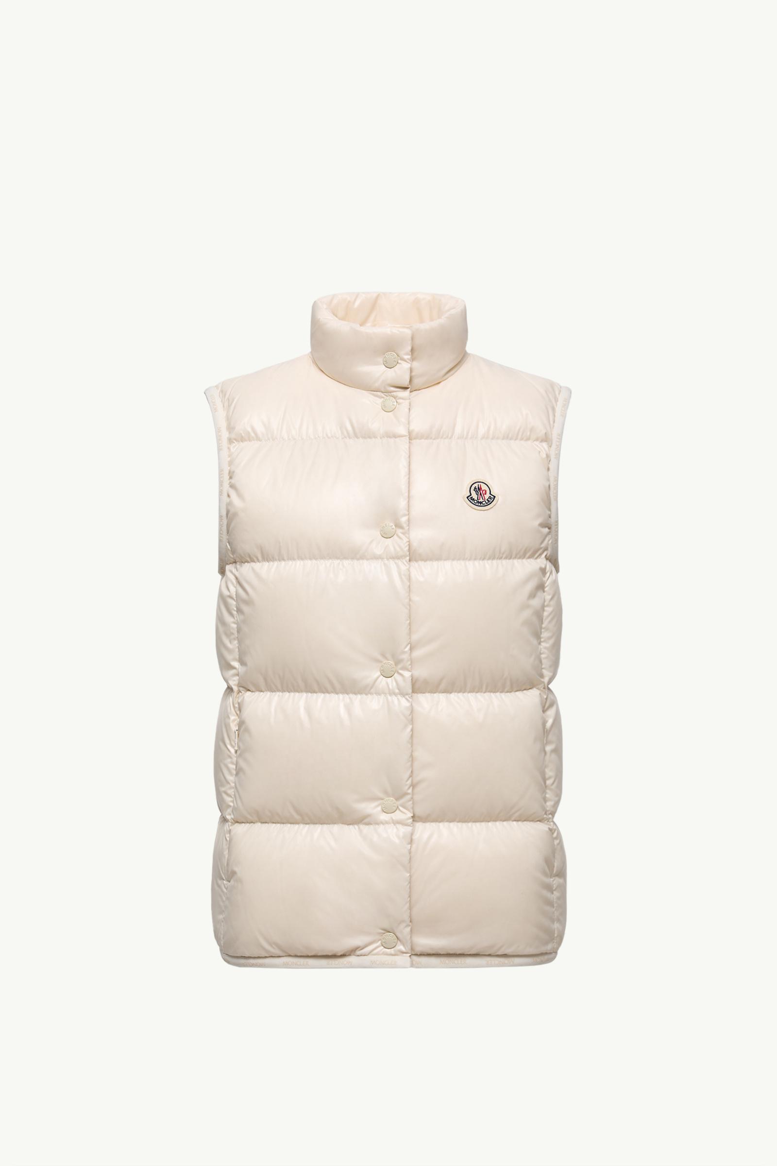 White Badia Down Gilet - Vests for Women | Moncler IT