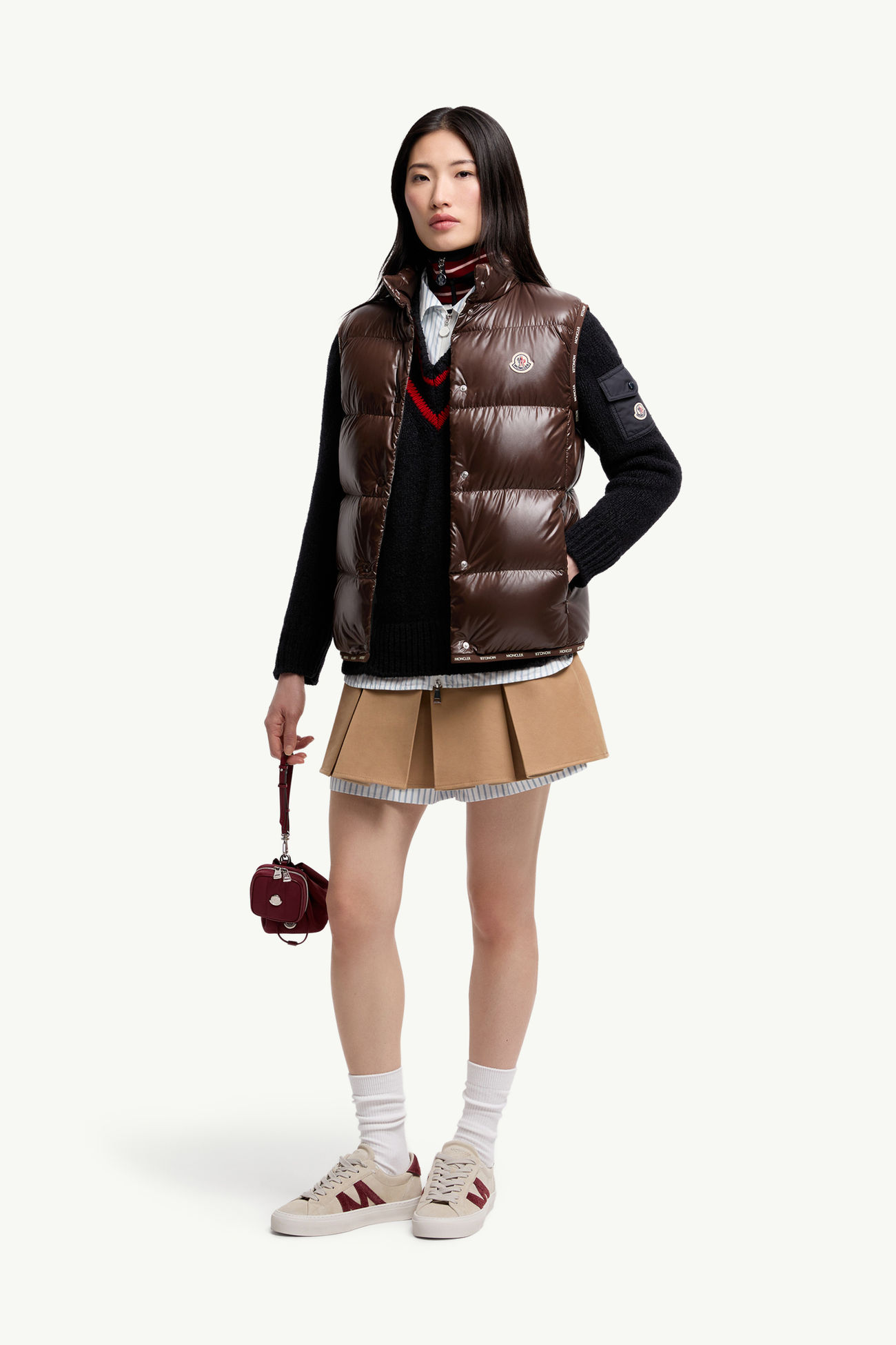 Badiaダウンベスト レディース ブラウン Moncler 0