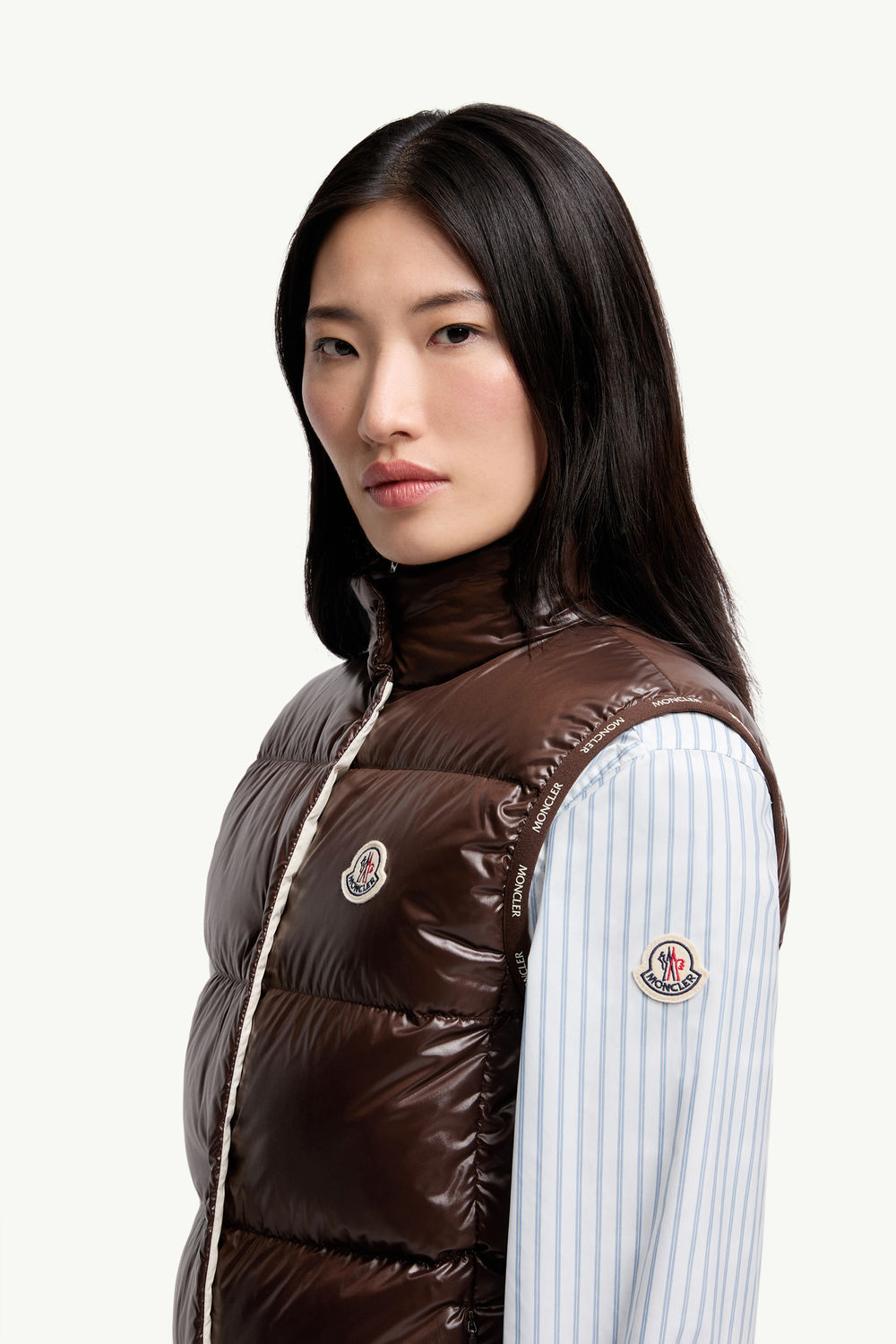 Badia Down Gilet Women Brown Moncler 1