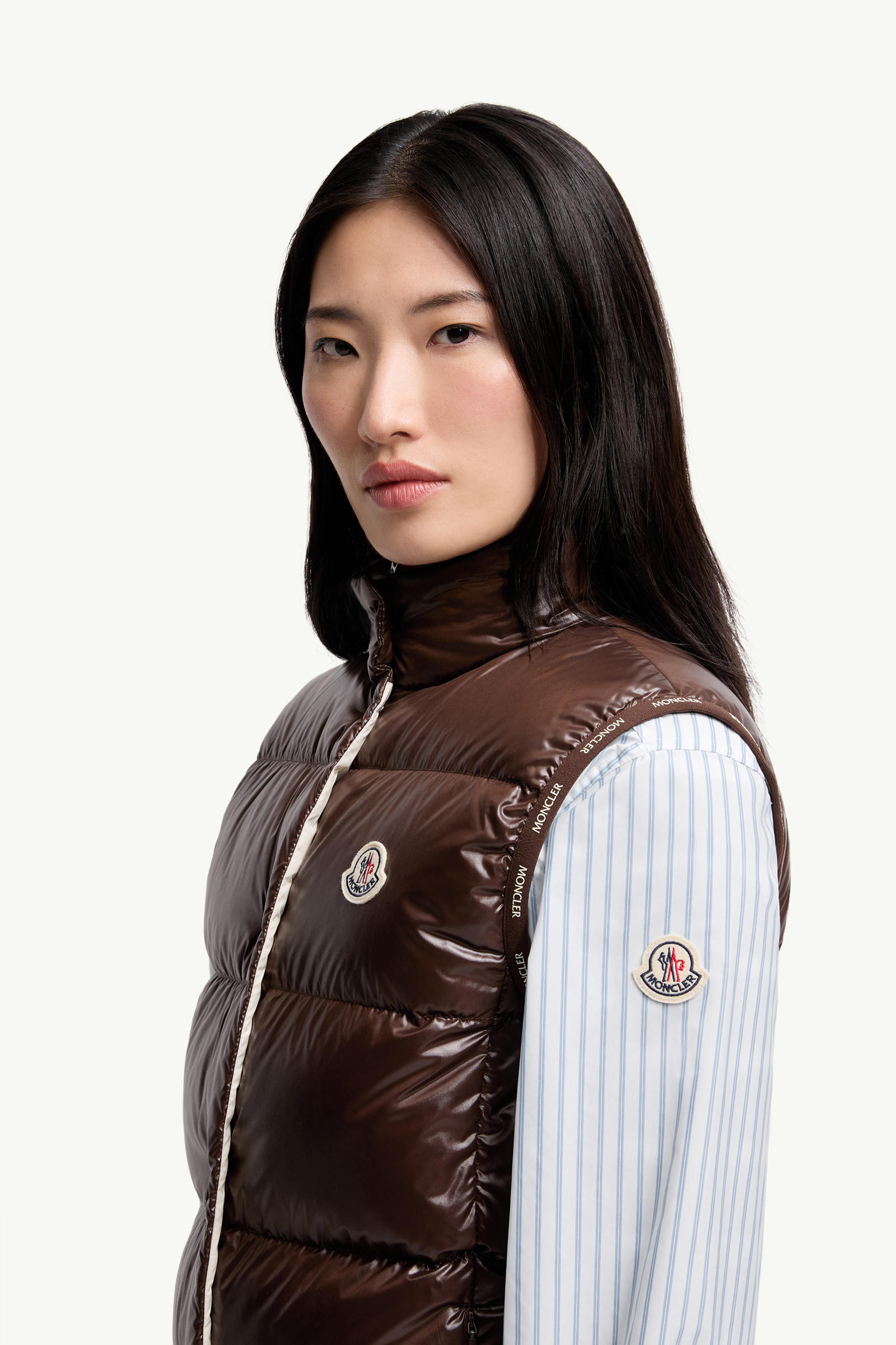 Doudoune sans manches Badia Femmes Marron Moncler 1