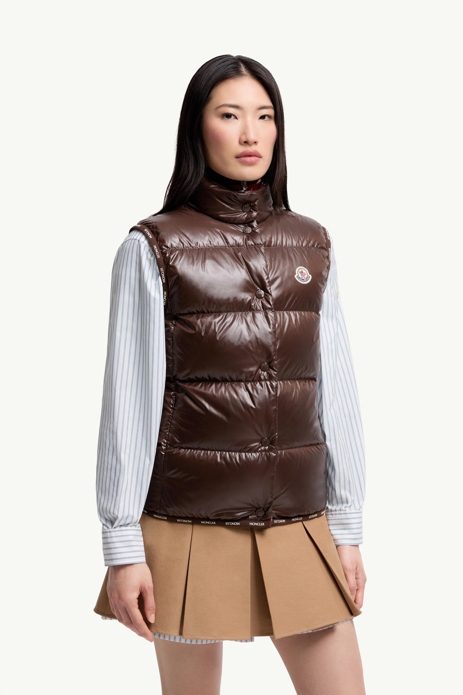 モンクレール　BADIA Brown Badia Down Vest - Vests for Women | Moncler US