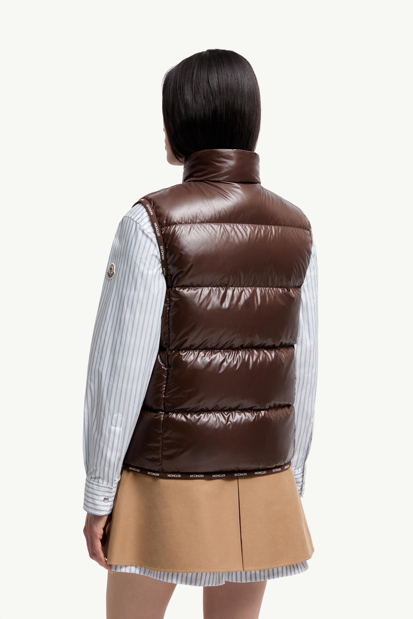 Brown Badia Down Gilet - Vests for Women | Moncler GB