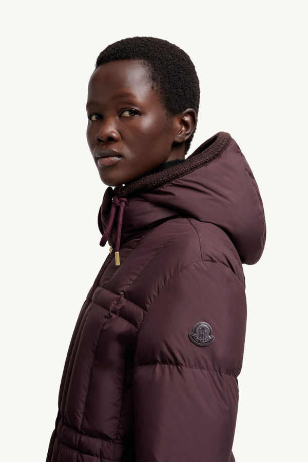 Estom ショートダウンジャケット レディース グレープレッド Moncler 1