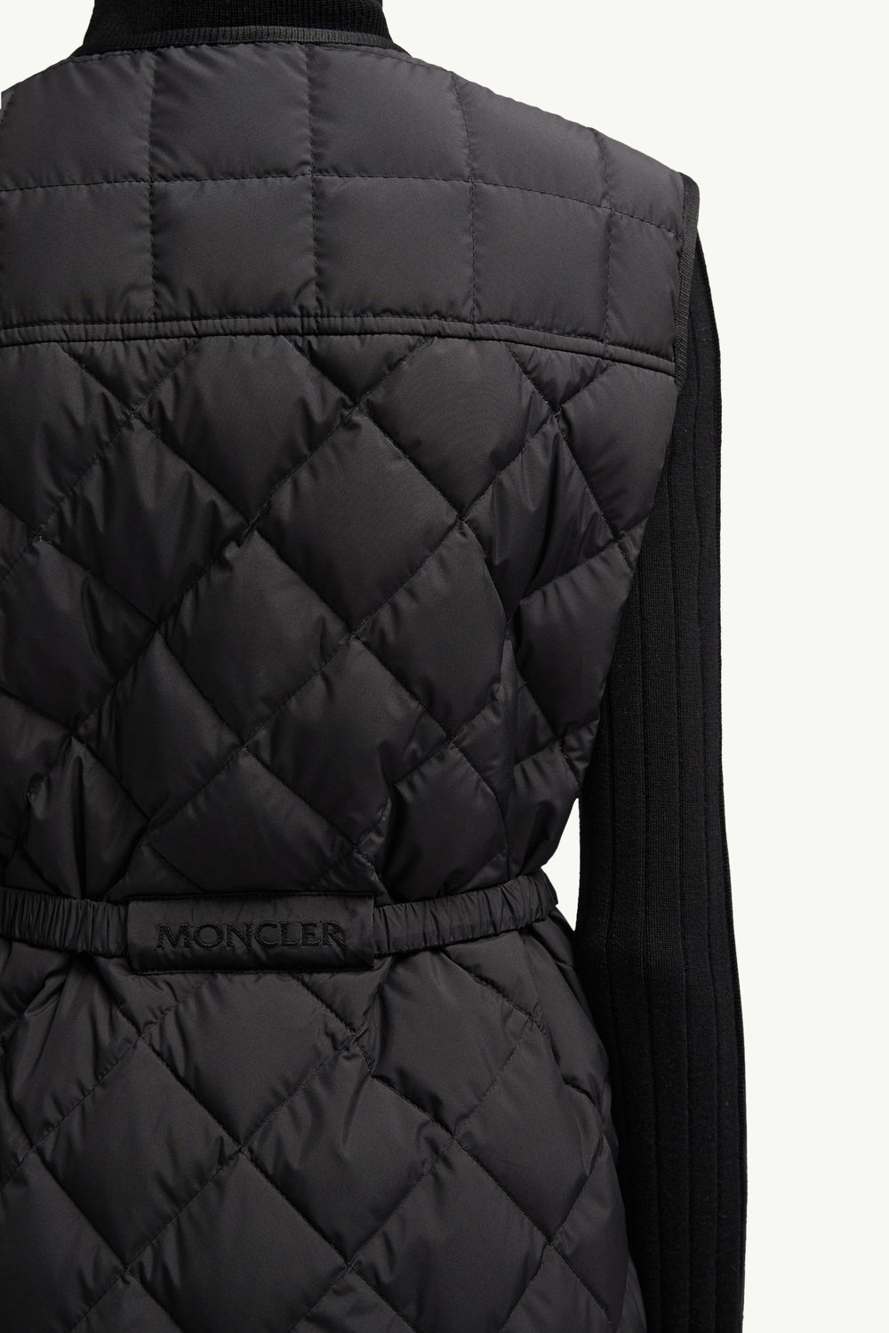 Butor Diamond-Quilted Long Down Gilet Women Black Moncler 7