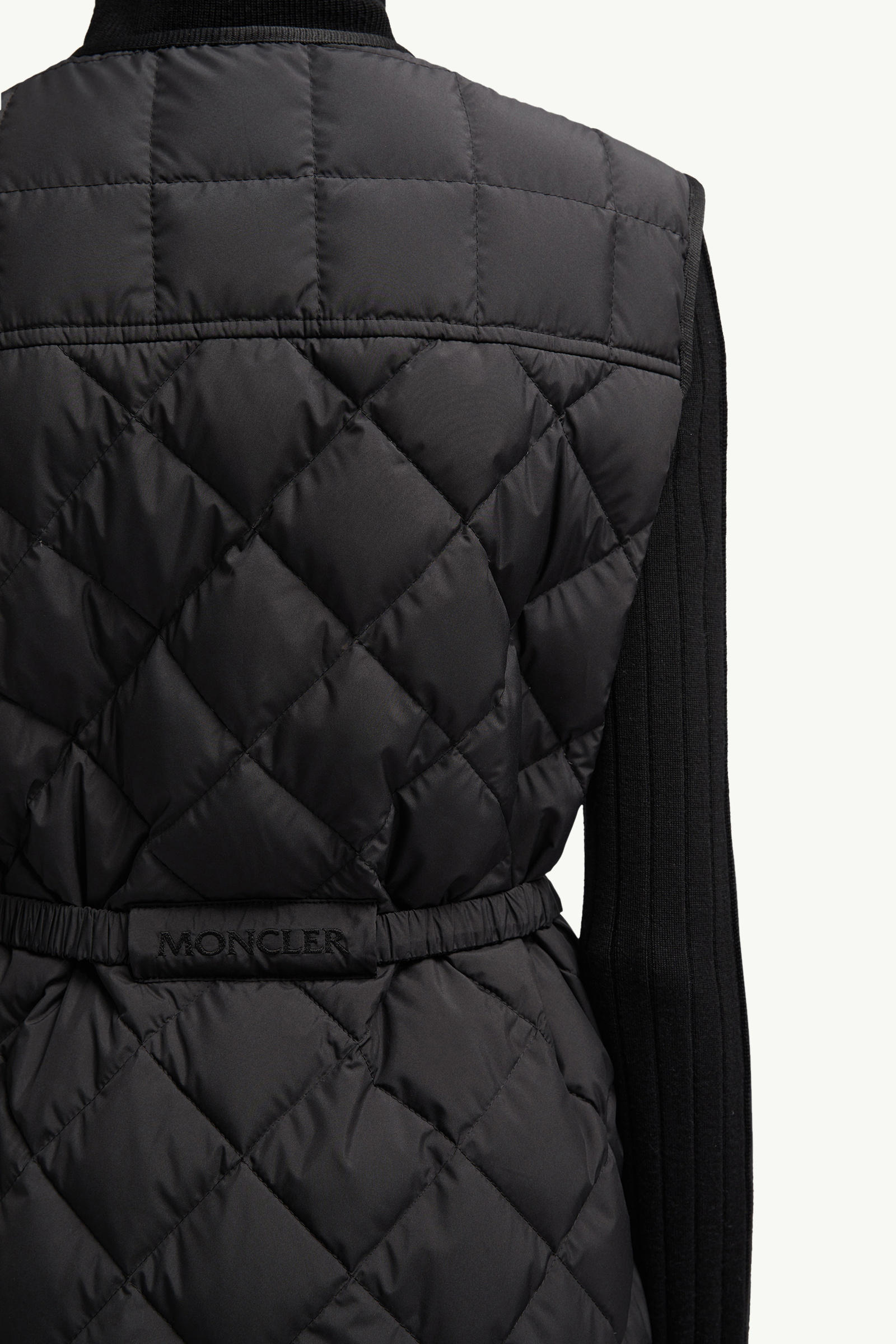 Butor Diamond-Quilted Long Down Gilet Women Black Moncler 7