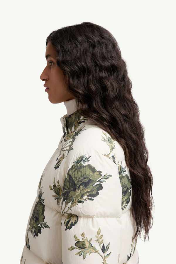 Piumino Corto Nasso Donna Bianco & Verde Moncler 1