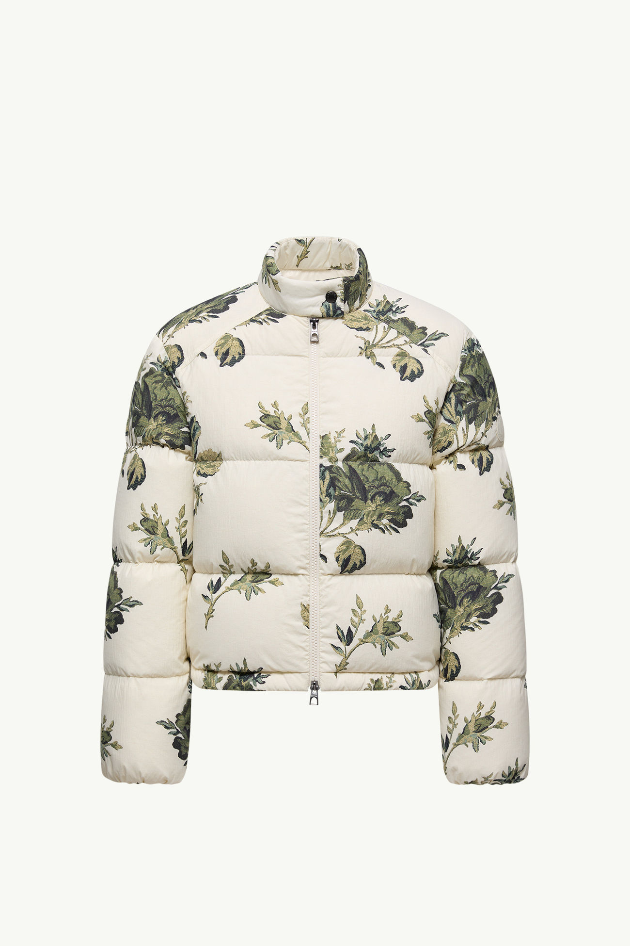 Nasso Short Down Jacket Women White & Green Moncler 2