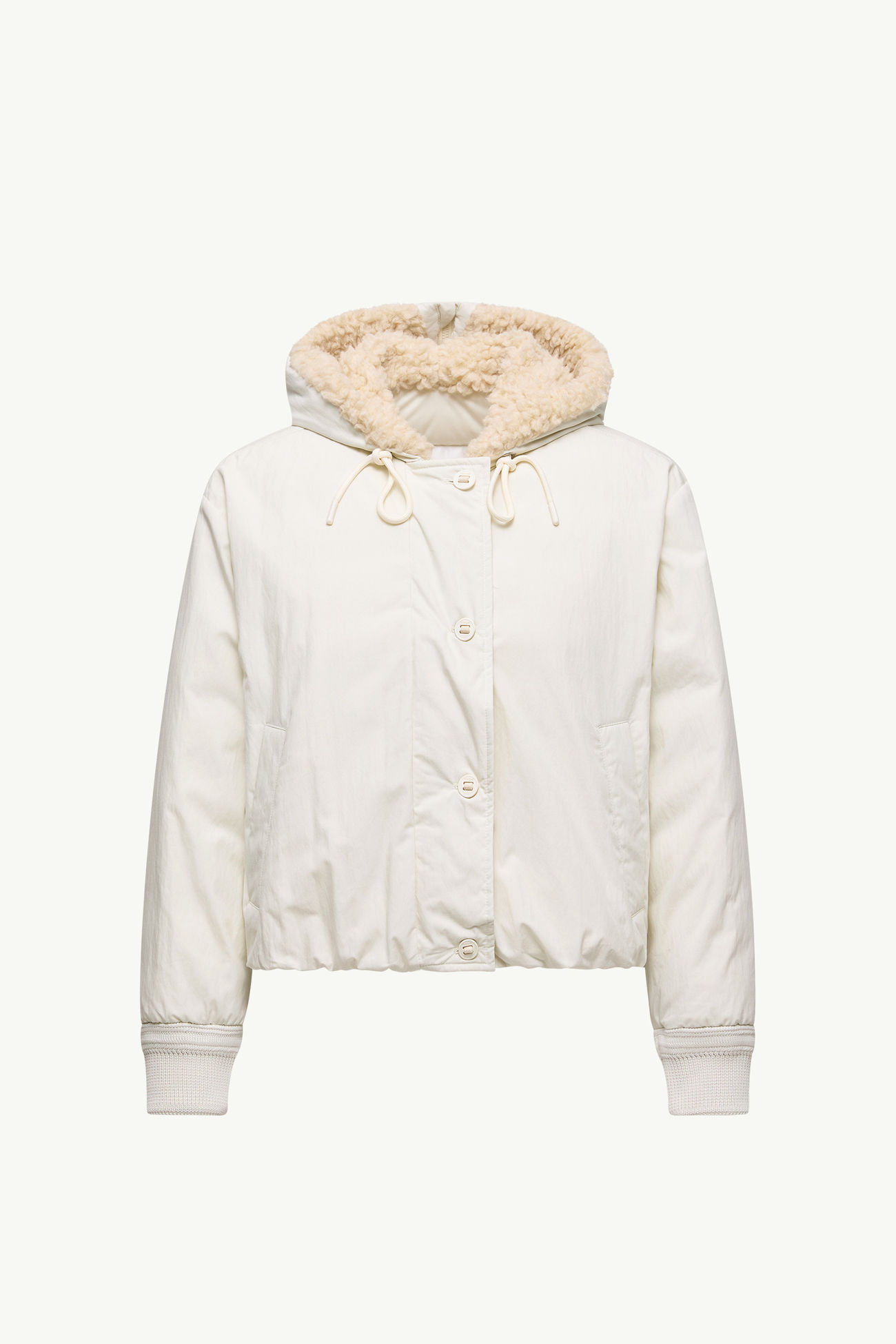 Nisiro女士泰迪绒风格饰边连帽短款羽绒夹克外套 女士 象牙白 Moncler 2