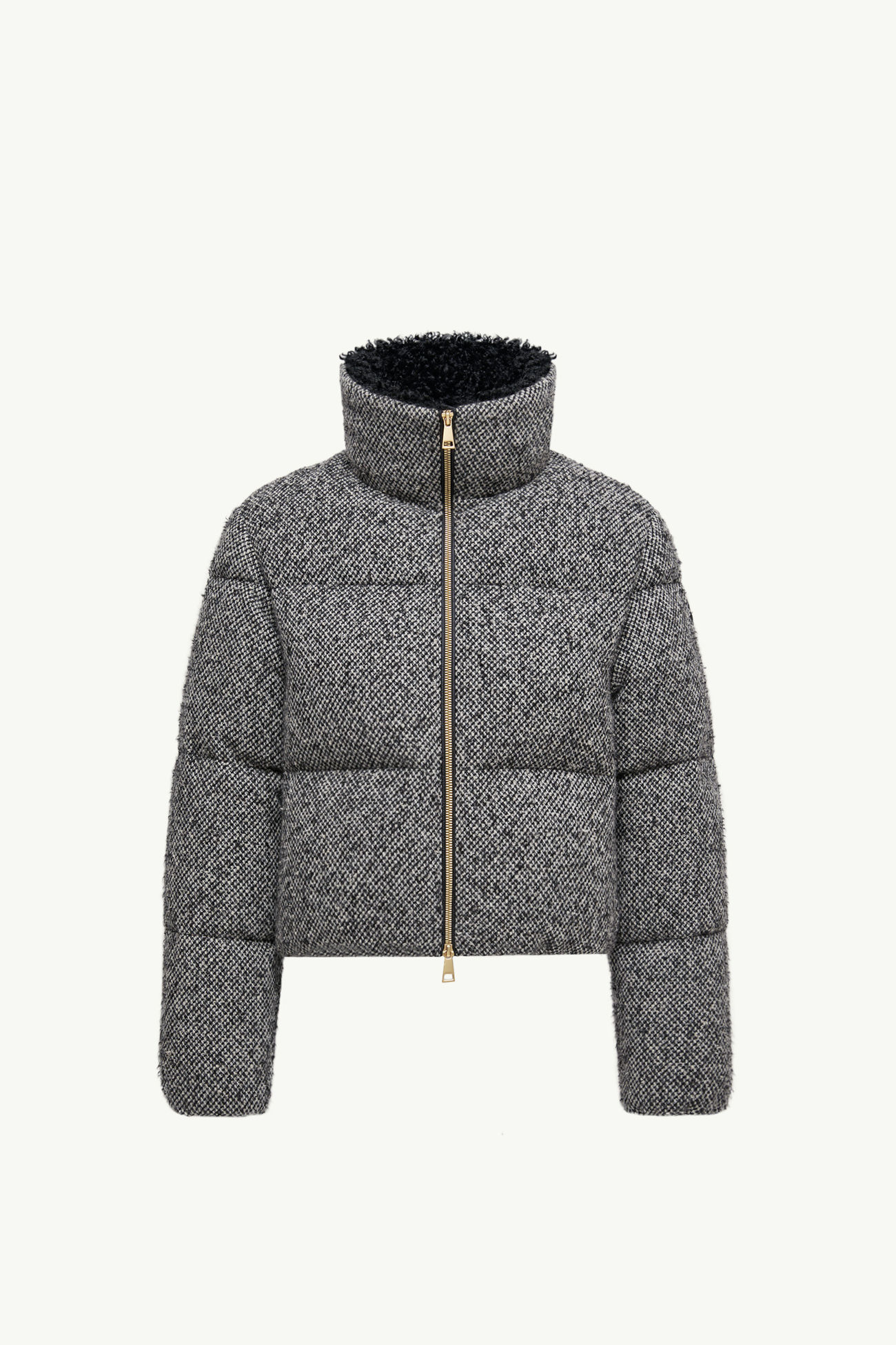 Plumífero corto de lana bouclé Brezesse Mujer Gris Moncler 2