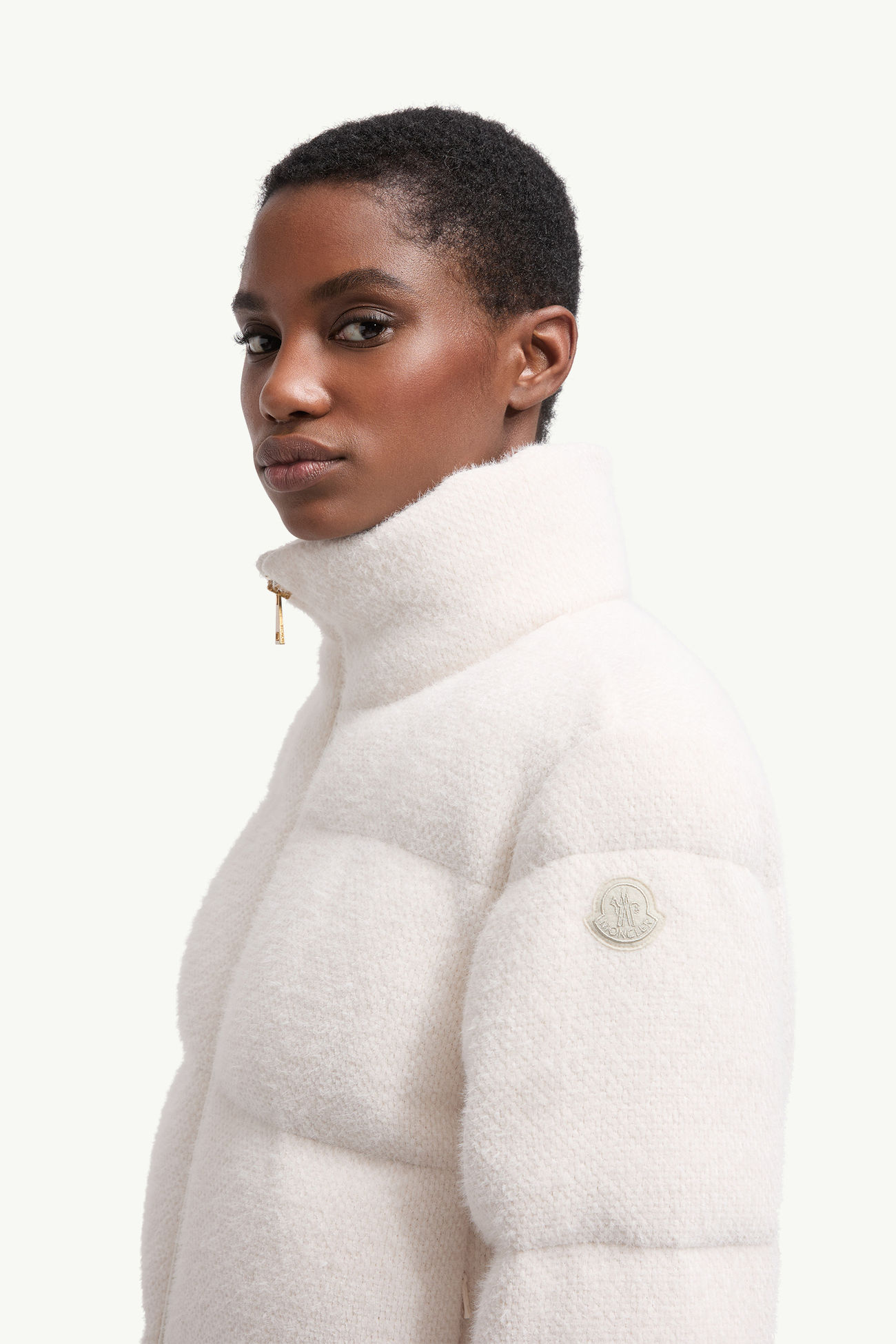 Mornas kurze Daunenjacke Damen Weiß-Elfenbein Moncler 1