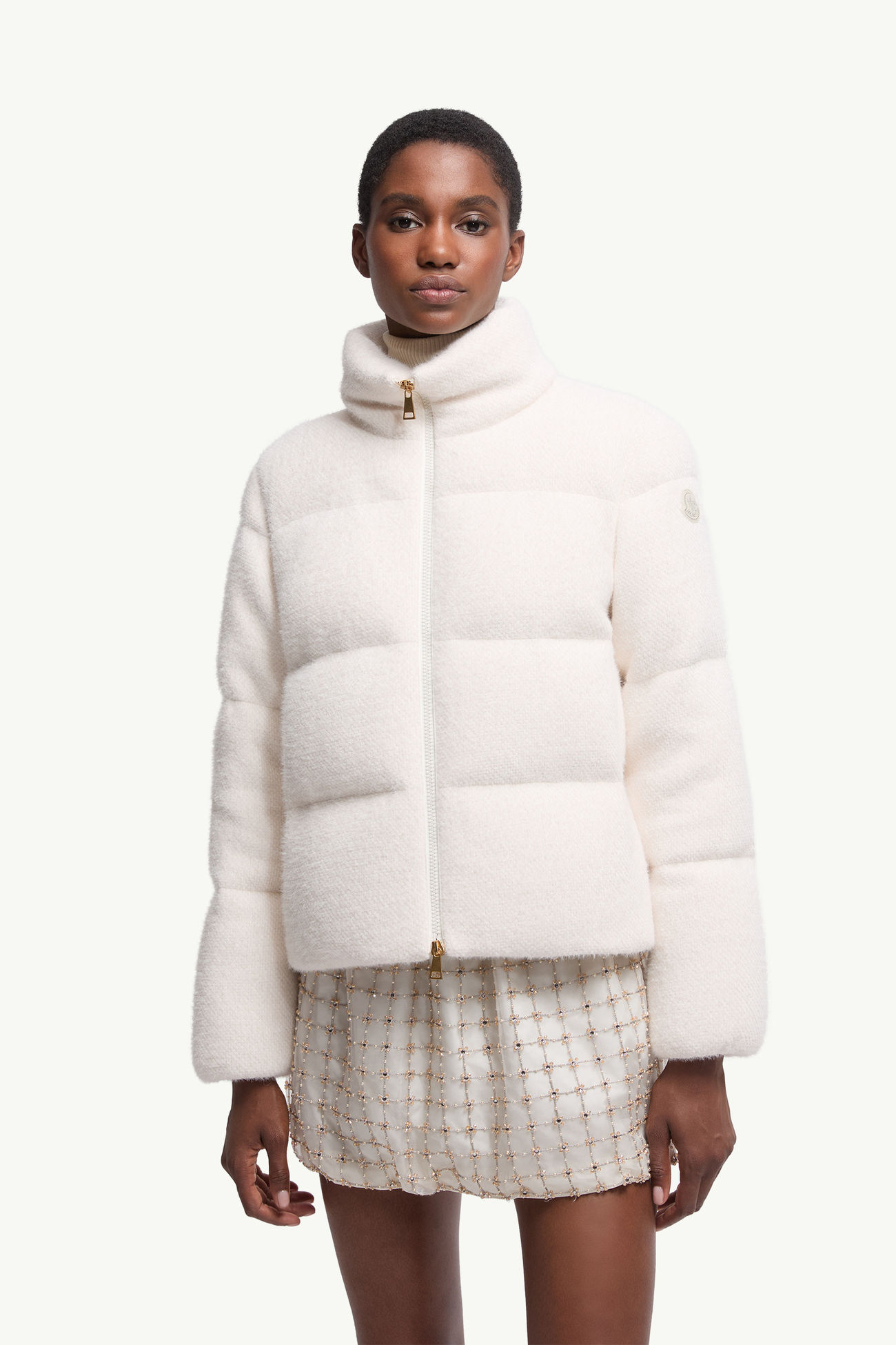 Mornas ショートダウンジャケット レディース ホワイトアイボリー Moncler 3