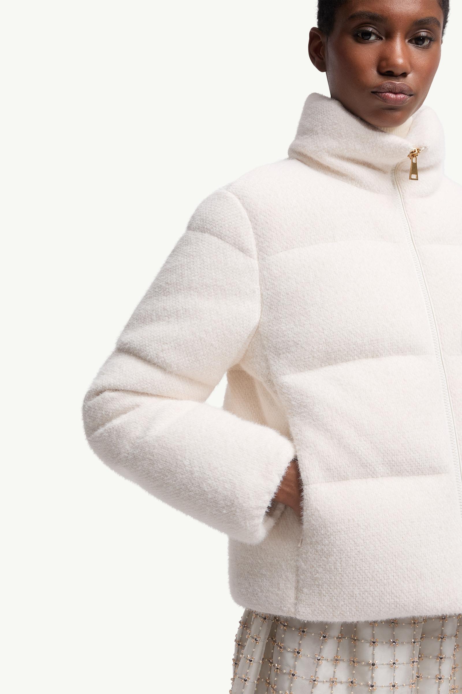White Ivory Mornas Short Down Jacket - Short Down Jackets for