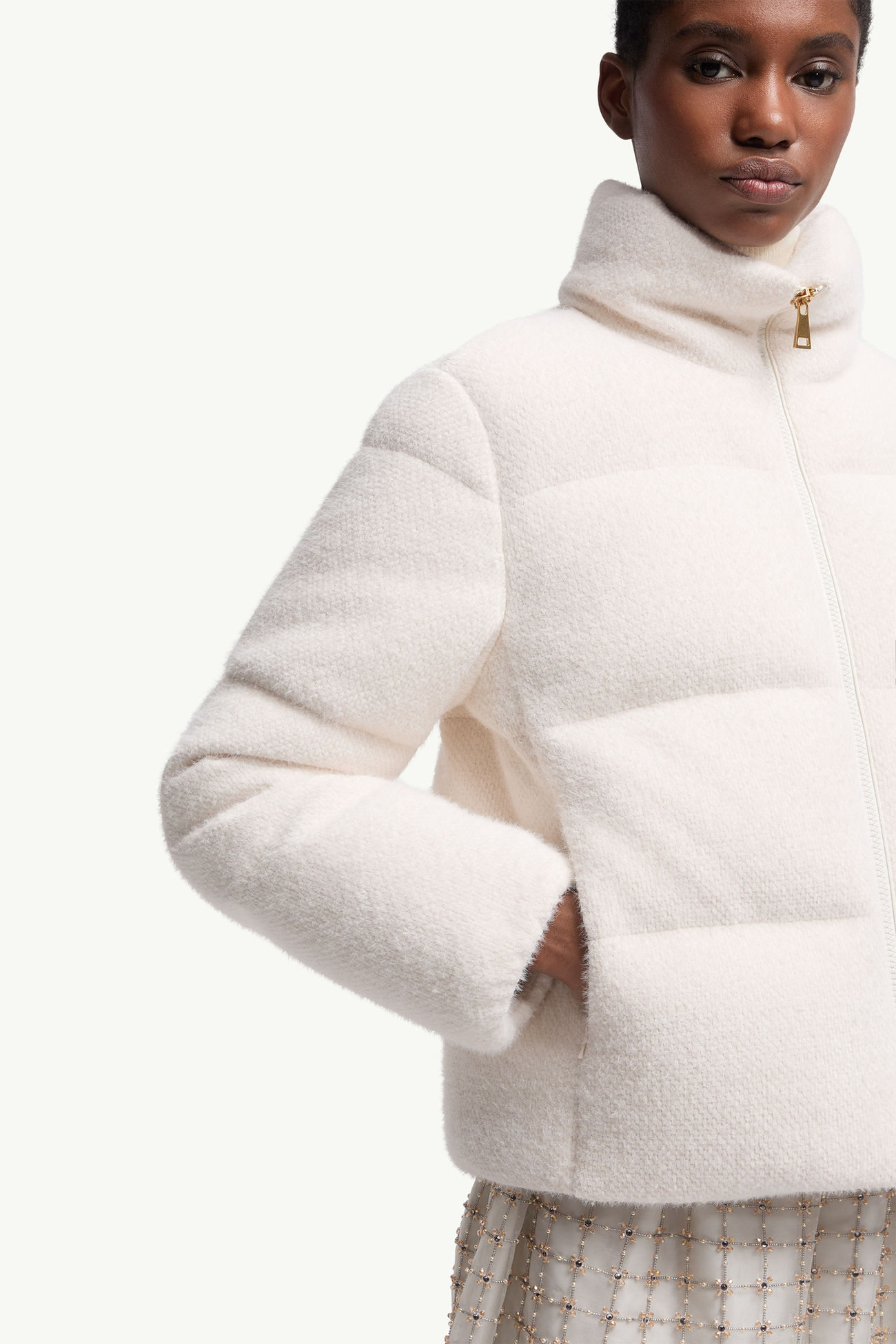 Plumífero corto Mornas Mujer Blanco Marfil Moncler 5