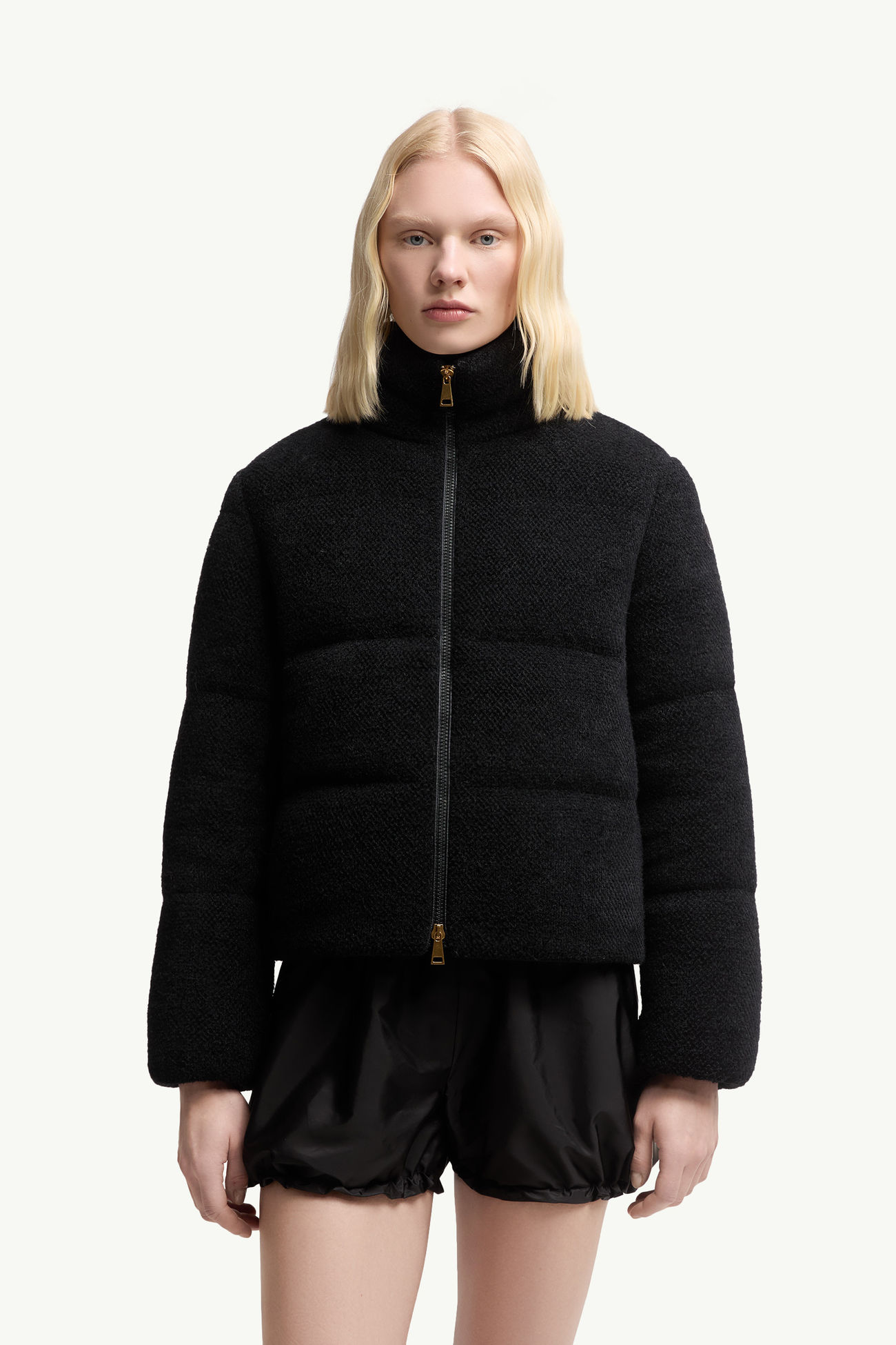 Mornas kurze Daunenjacke Damen Schwarz Moncler 3