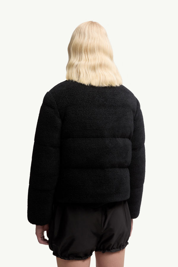 Mornas Short Down Jacket Women Black Moncler 4