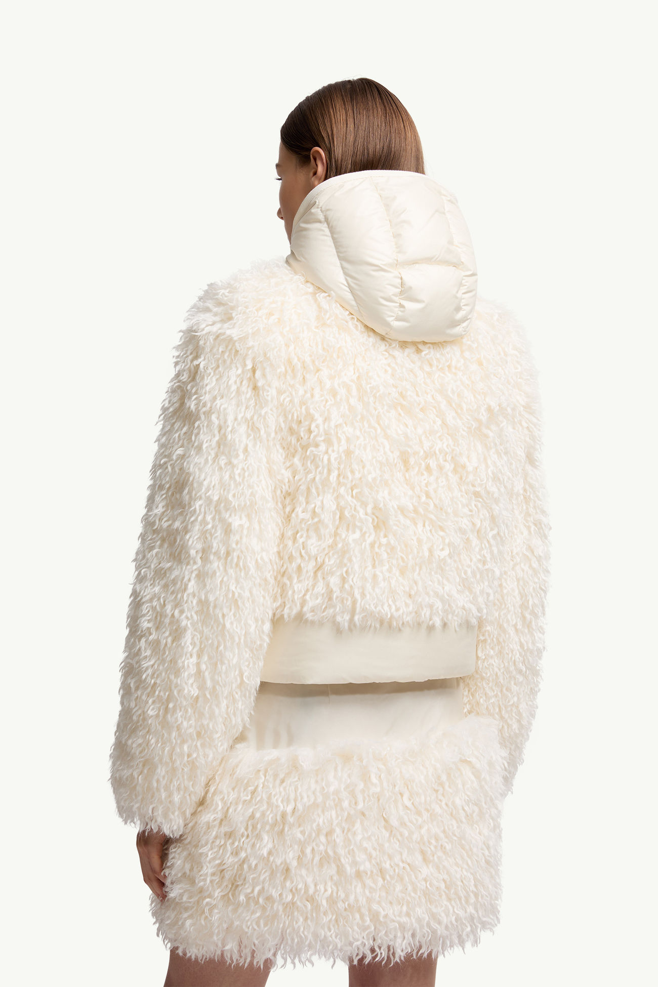 Vigiers女士泰迪绒风格连帽短款羽绒夹克外套 女士 象牙白 Moncler 4