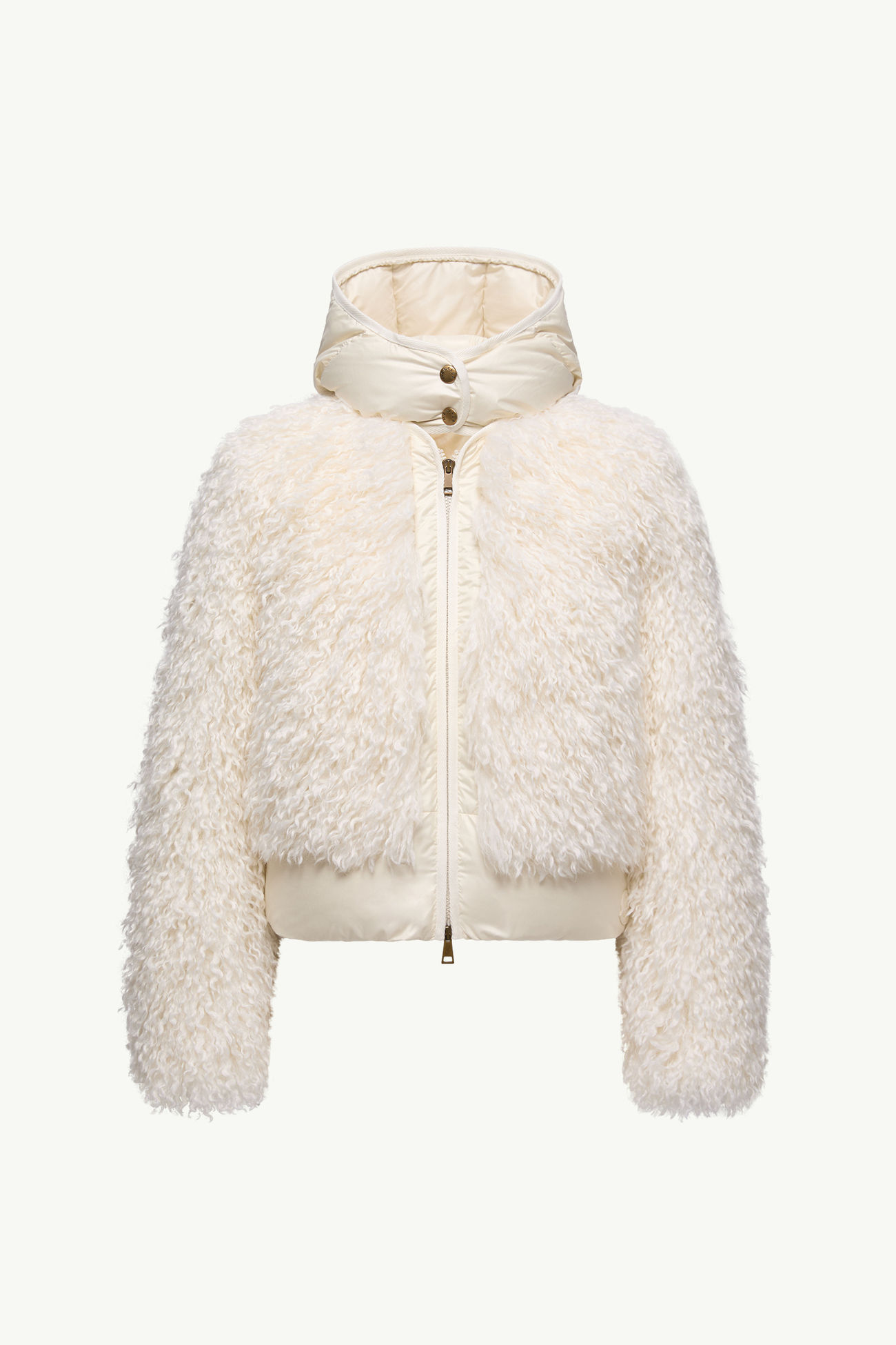 Vigiers女士泰迪绒风格连帽短款羽绒夹克外套 女士 象牙白 Moncler 2