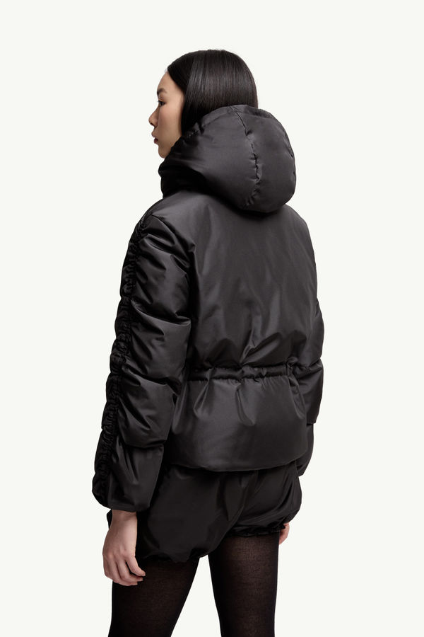 Louviere Hooded Short Down Jacket Women Black Moncler 4