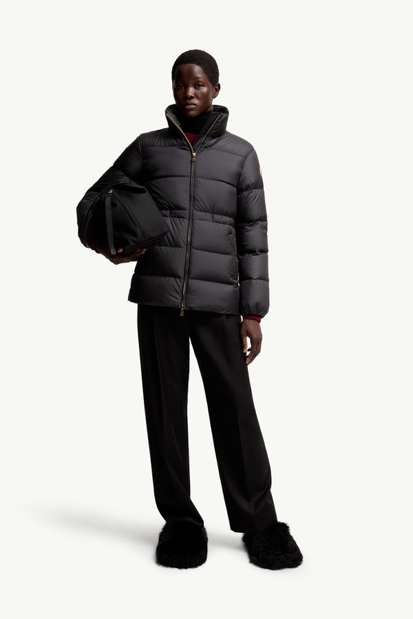 Brossette Short Down Jacket Women Black Moncler 0
