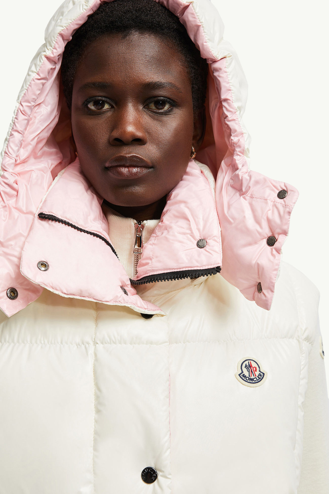 Luzule Hooded Down Vest Women White Moncler 1