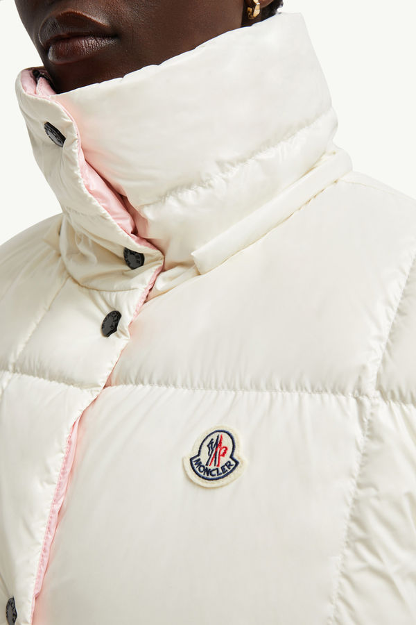 Luzule Hooded Down Gilet Women White Moncler 6