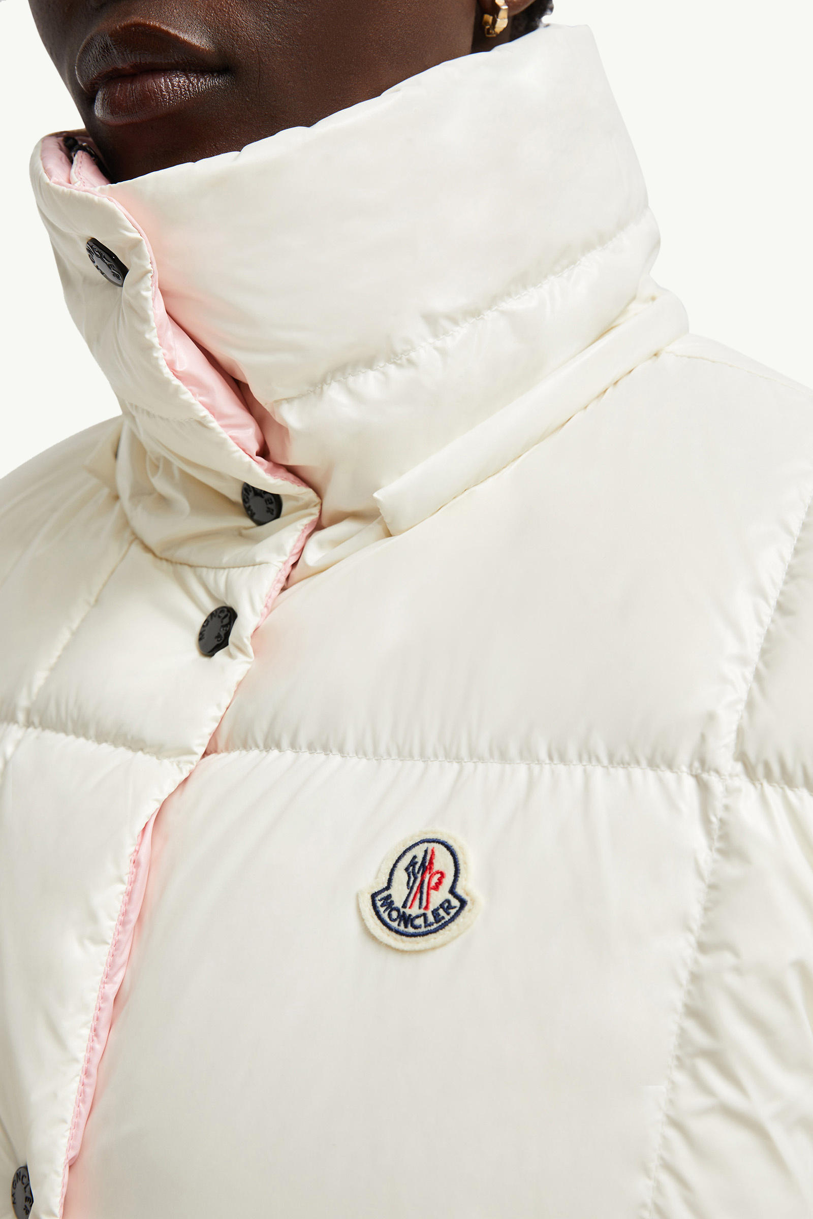 Luzule Hooded Down Gilet Women White Moncler 6