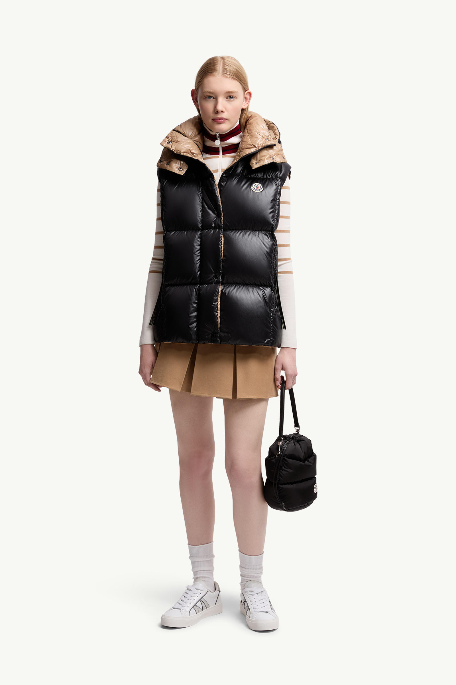 Doudoune sans manches Luzule à capuche Femmes Noir Moncler 0