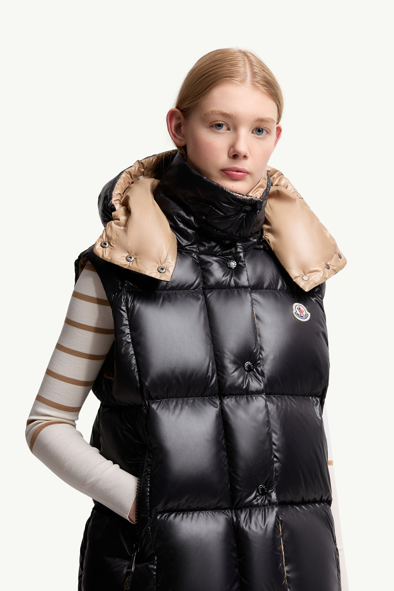 Luzuleベスト レディース ブラック Moncler 5