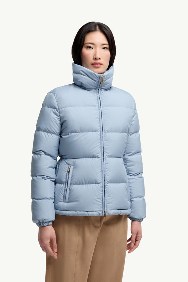 Dourbe Short Down Jacket Women Light Blue Moncler 3